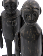 house doctor - Art piece, Spouses - wooden figures - black - 3
