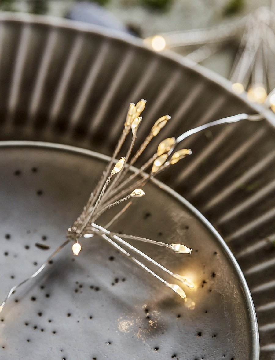 house doctor - String lights, HDGlow,, Silver fini - weihnachtsbeleuchtung - silver - 3