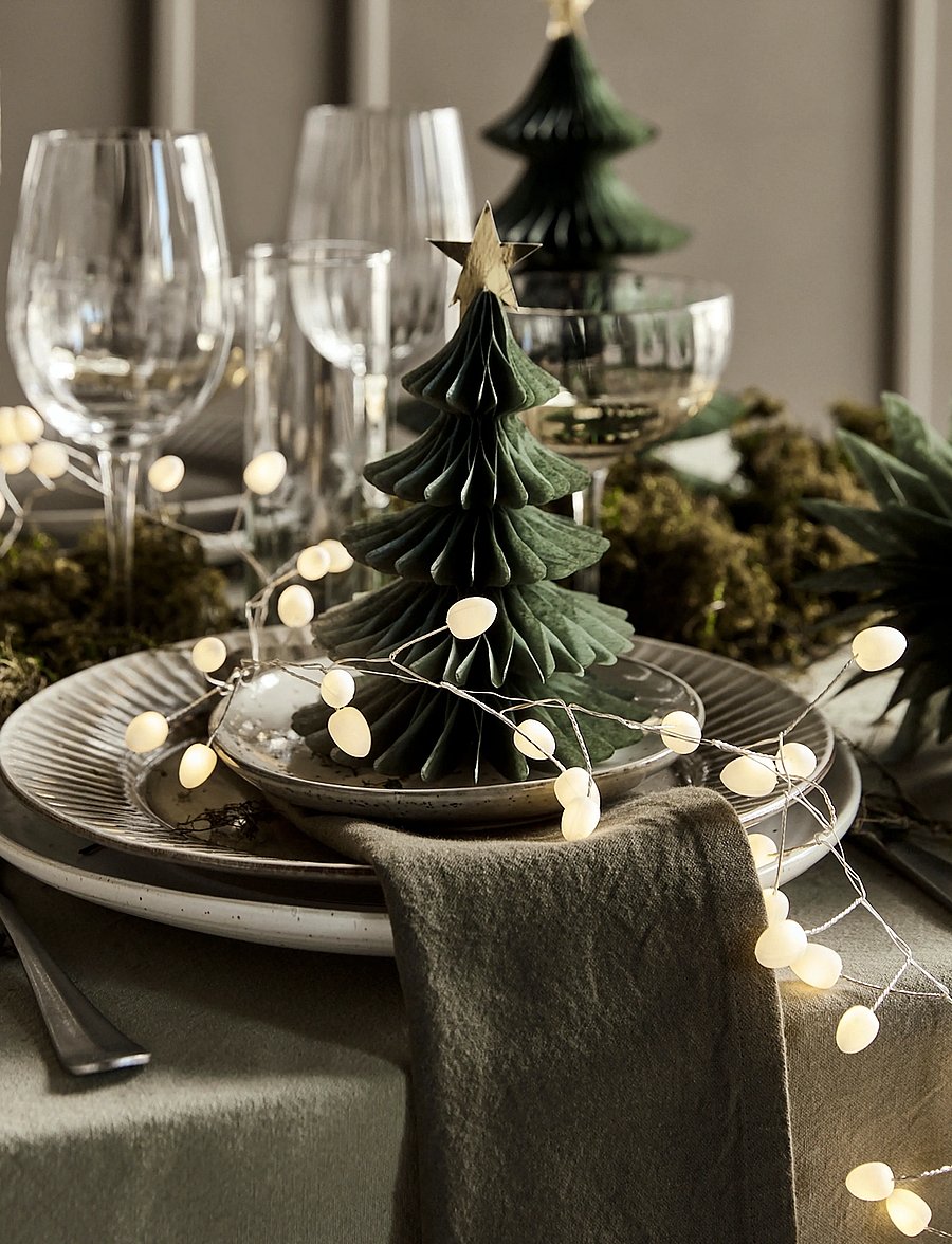house doctor - String lights, HDCher, White, Silve - white - 0