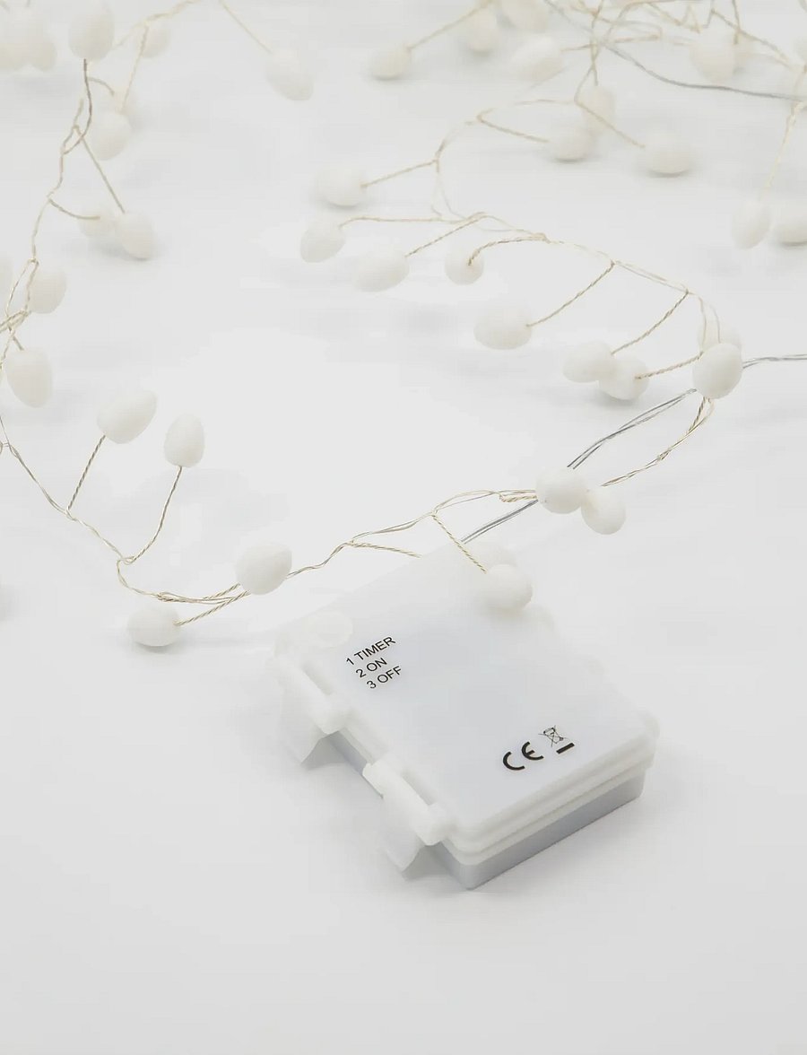 house doctor - String lights, HDCher, White, Silve - white - 3