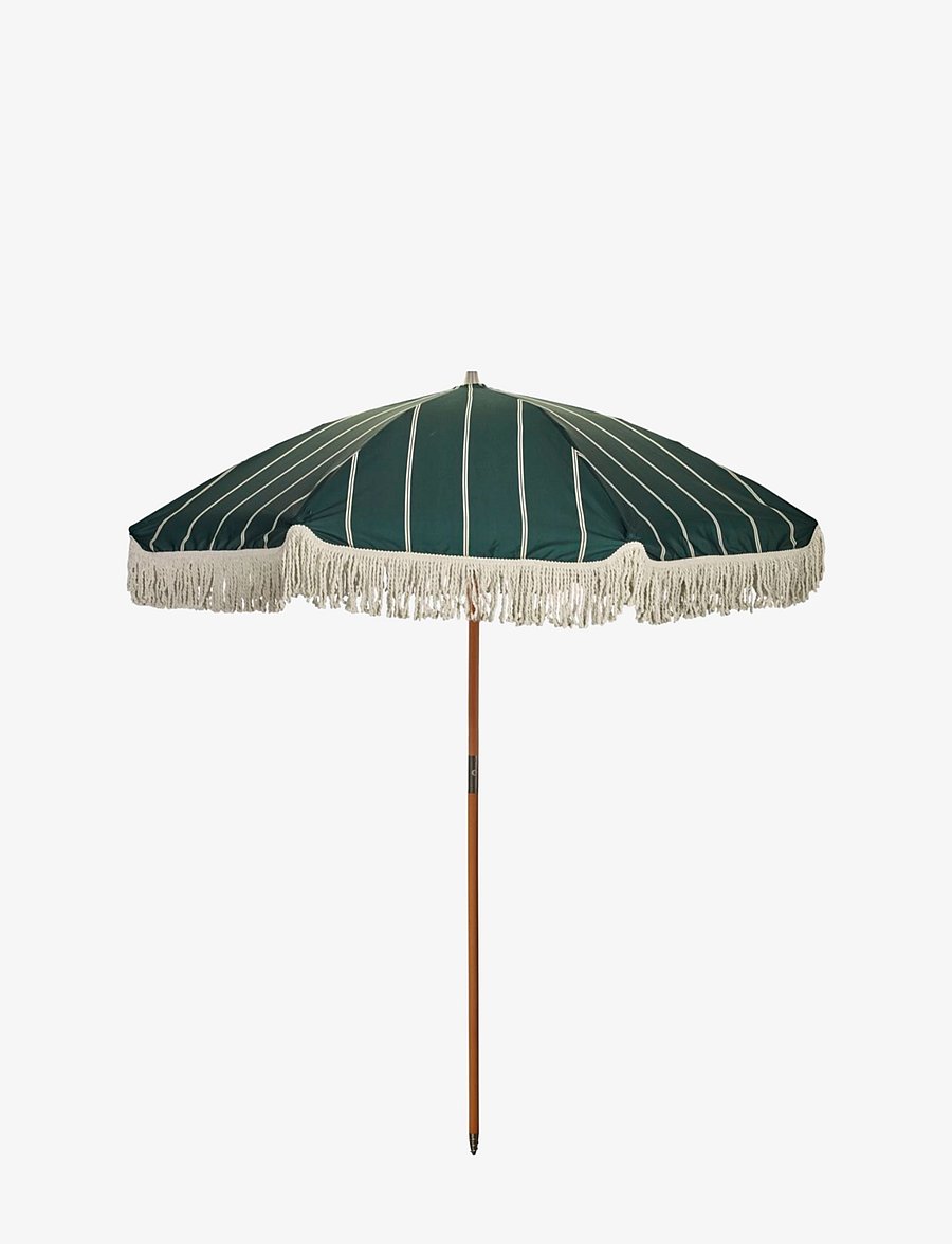 house doctor - Garden umbrella, HDBlock, Green - gartenzubehör - green - 1
