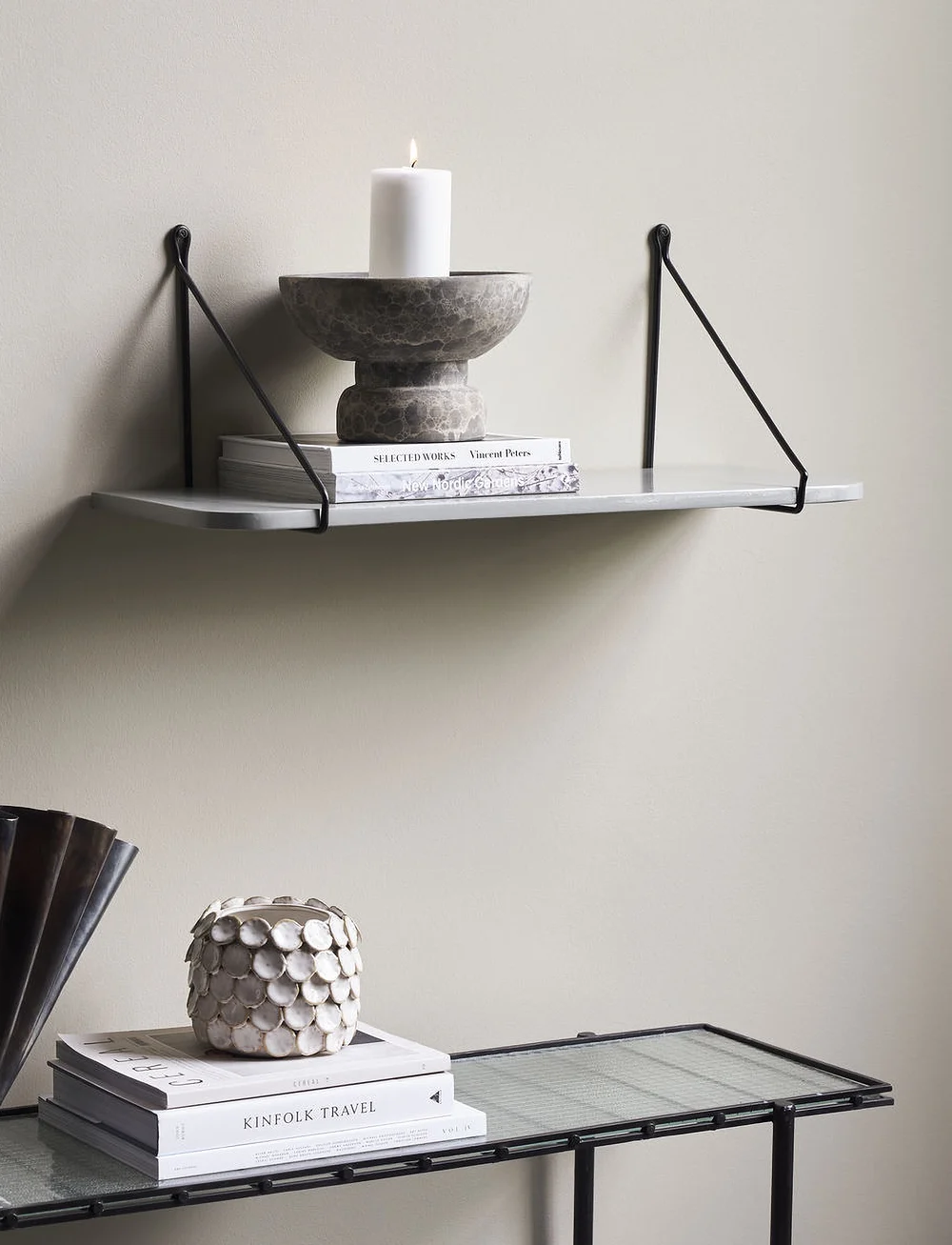 house doctor - Shelf, Rib - badezimmerverwahrung - grey - 1