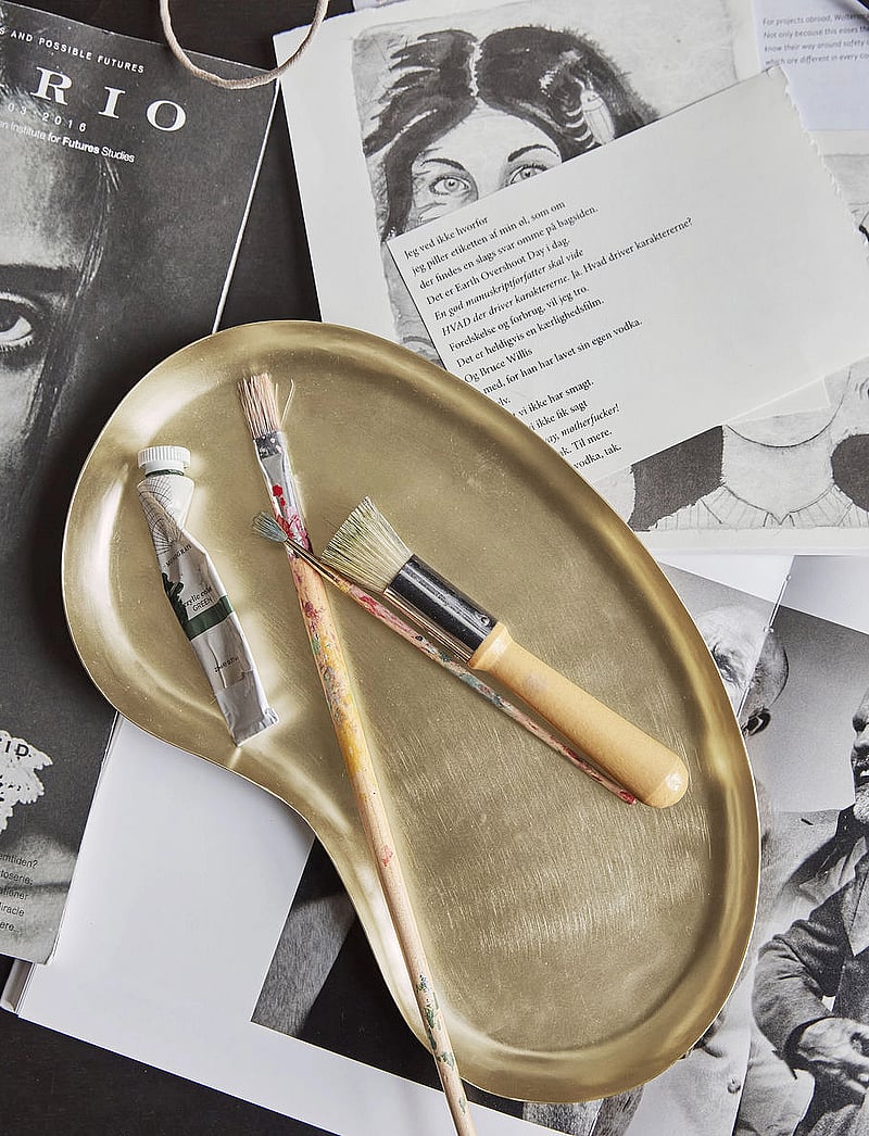 house doctor - Tray, HDOsea, Antique brass - nach preis einkaufen - antique brass - 1