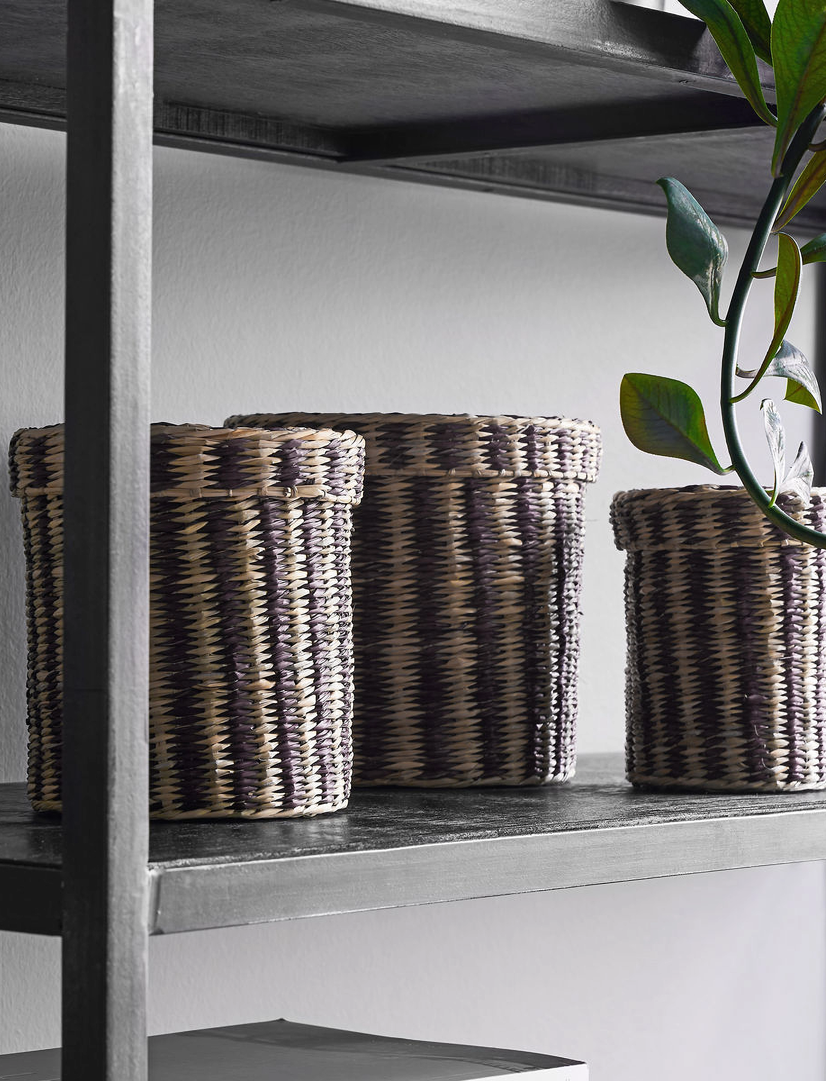 house doctor Storage Boxes, Hdhome, Nature, Brow, 12X12X16 cm, Storage, Braun - Baskets, Homeware