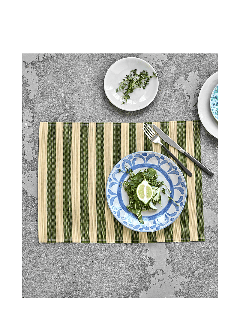 house doctor - Placemat, HDRayas, Green;Nature - taldrikualused - green, nature - 2