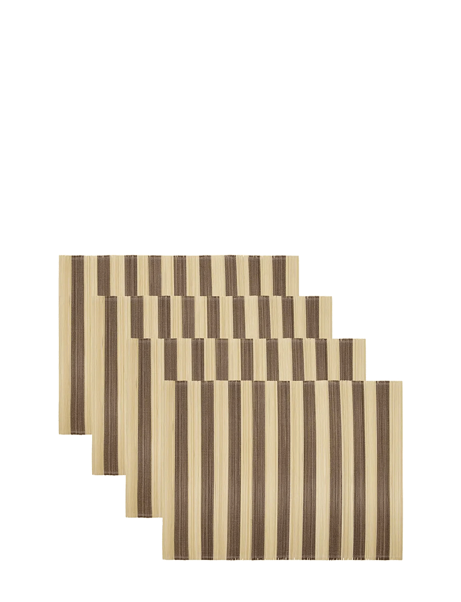 house doctor - Placemat, HDRayas, Brown, Nature - platzdeckchen - brown, nature - 0