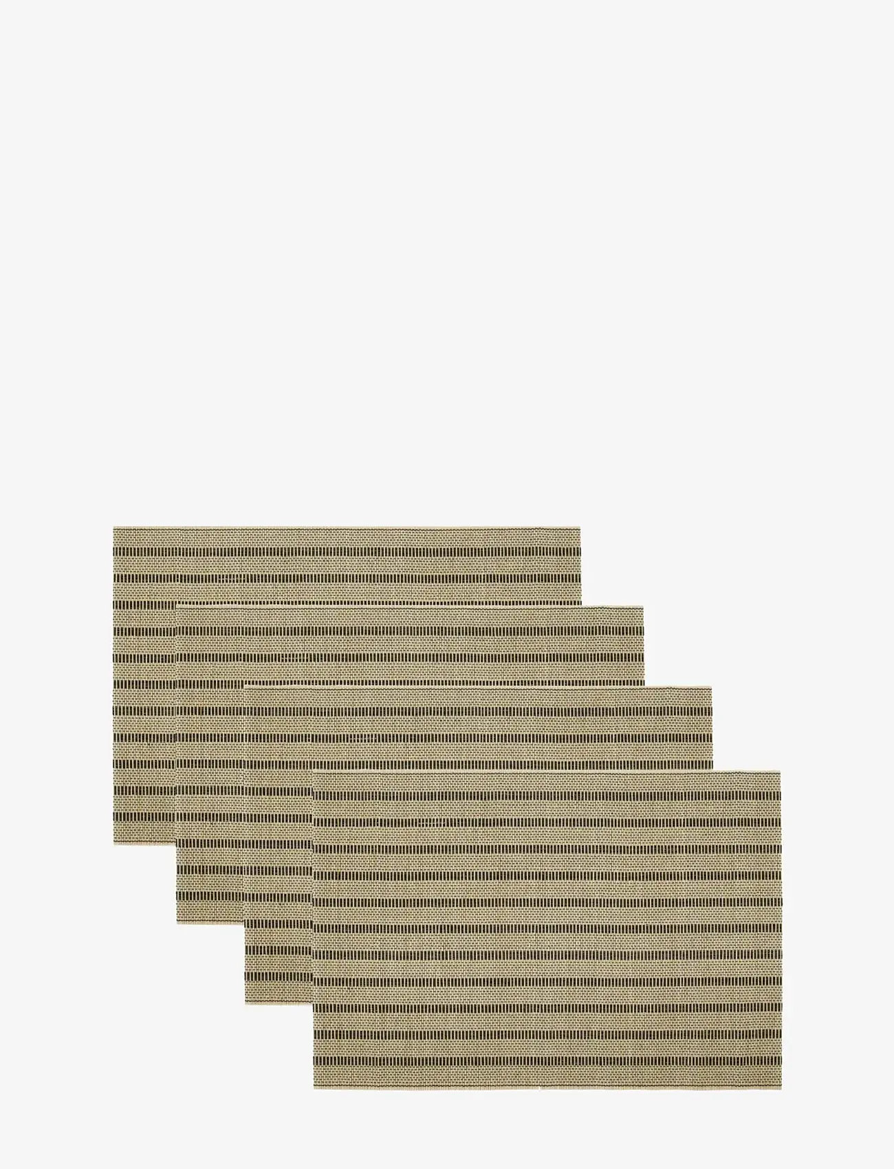 house doctor - Placemat, HDFica, Black;Natural - platzdeckchen - black, natural - 0