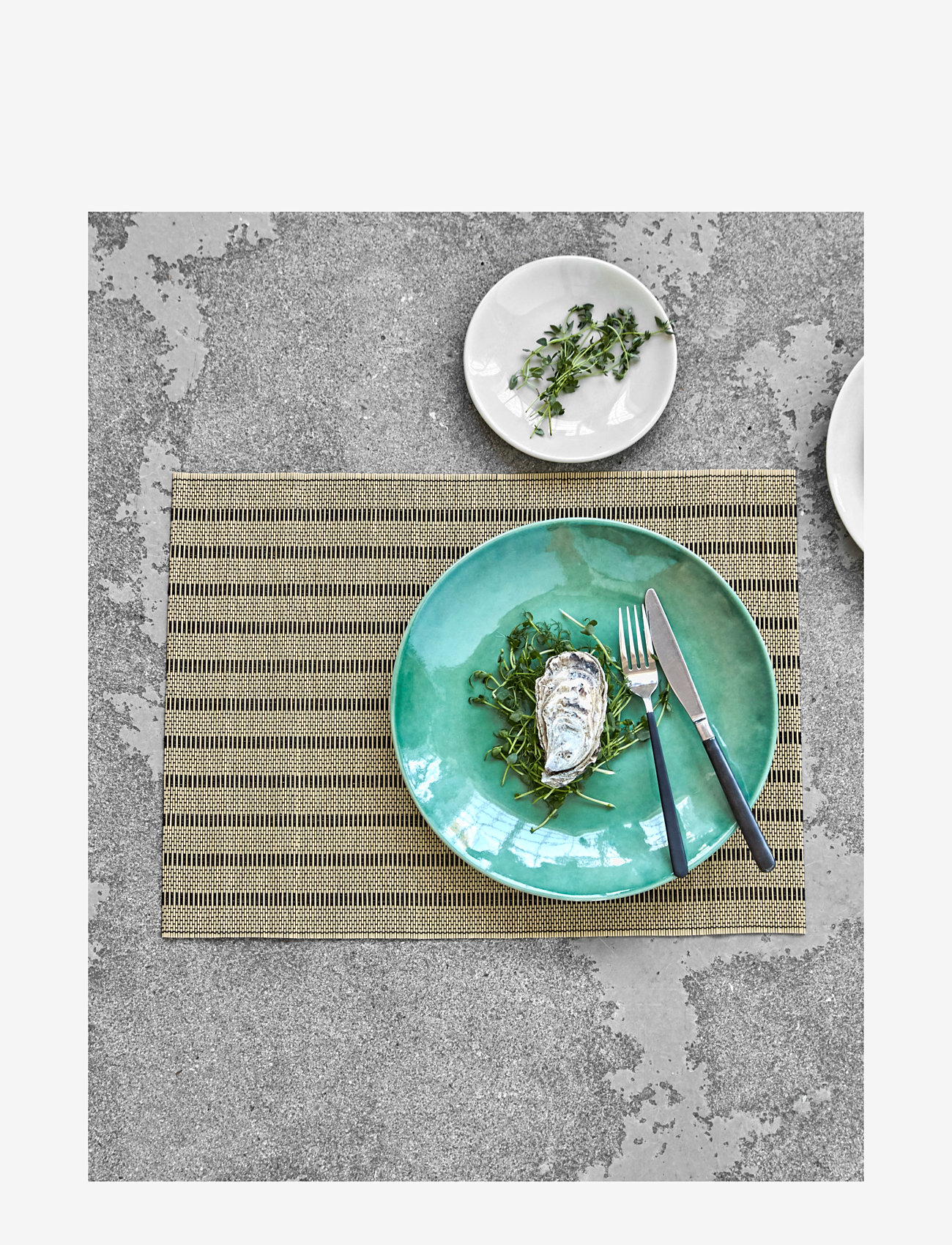 house doctor - Placemat, HDFica, Black;Natural - platzdeckchen - black, natural - 2