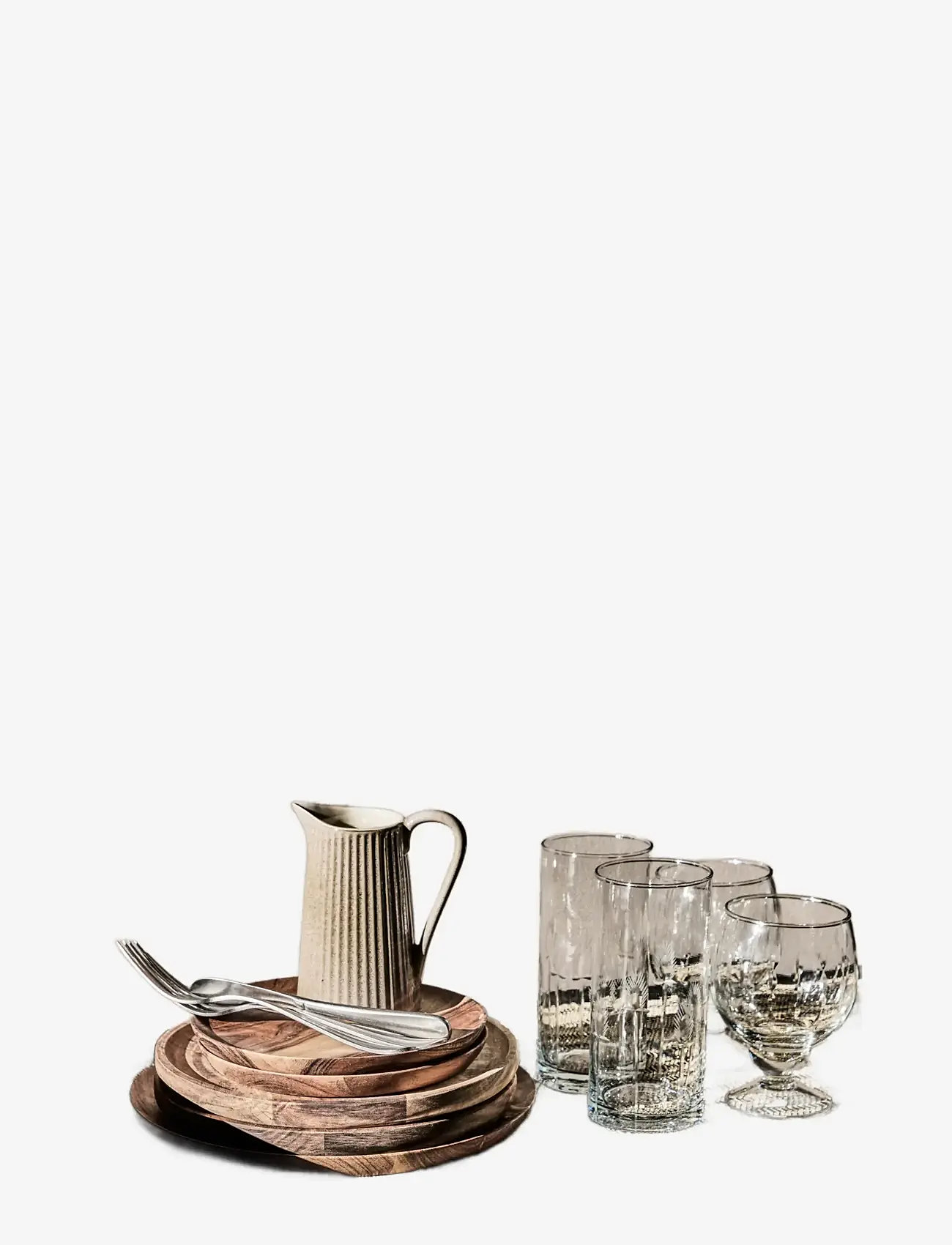 house doctor - Table runner, HDFica, Black;Natural - tablecloths & runners - black, natural - 2