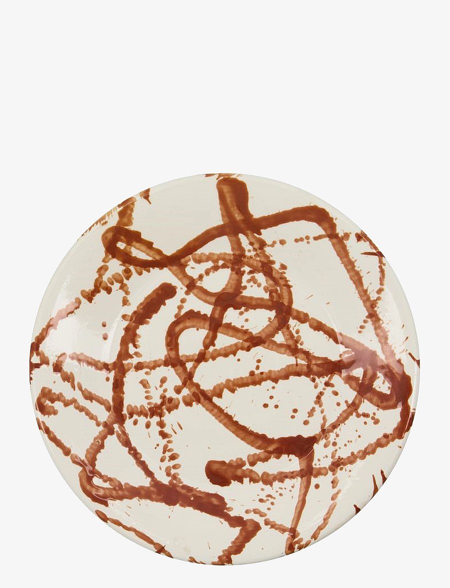 house doctor - Plate, Jamm, Brown - speiseteller - brown - 1