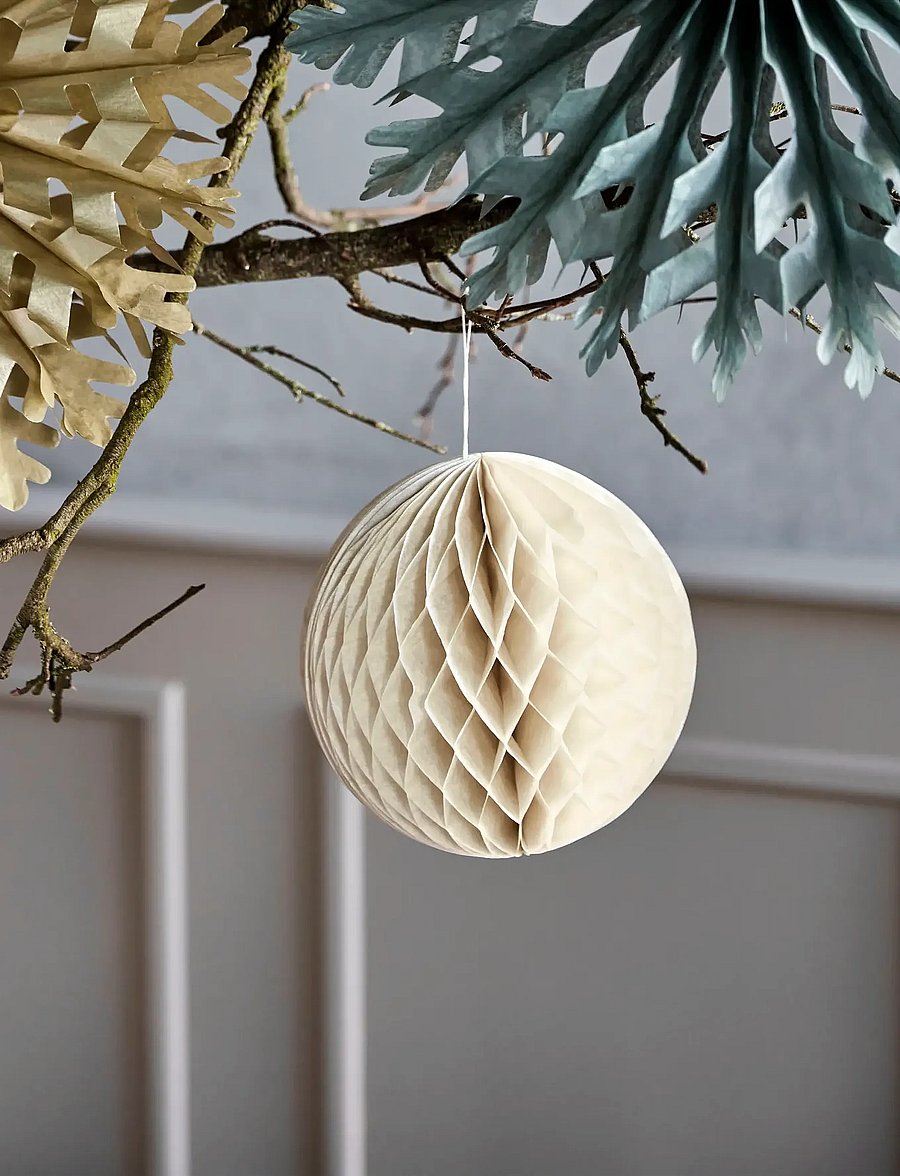 house doctor - Christmas ornament, HDOrb, Ivory - elfenben - 0