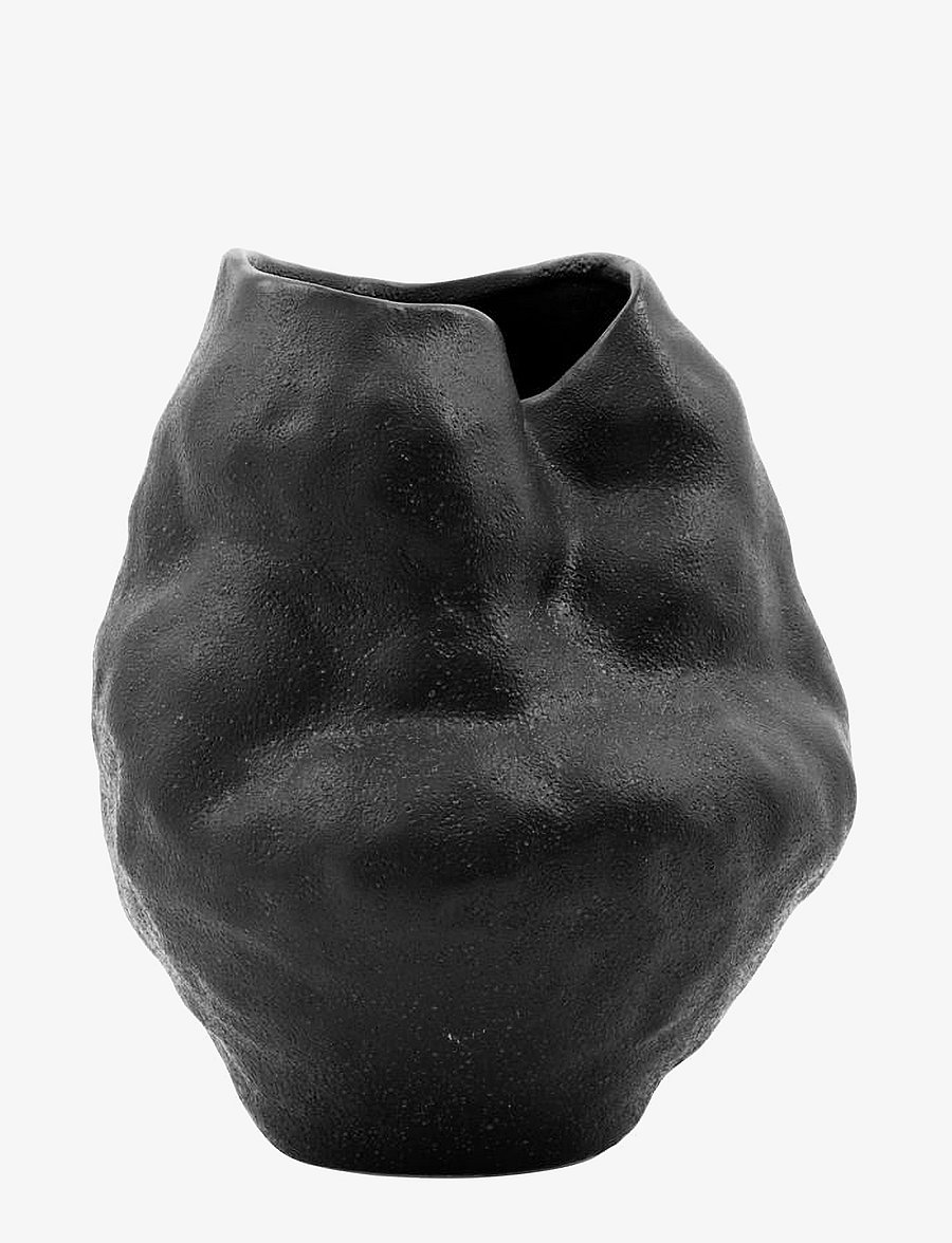 house doctor - Vase, HDFomu, Black - black - 0