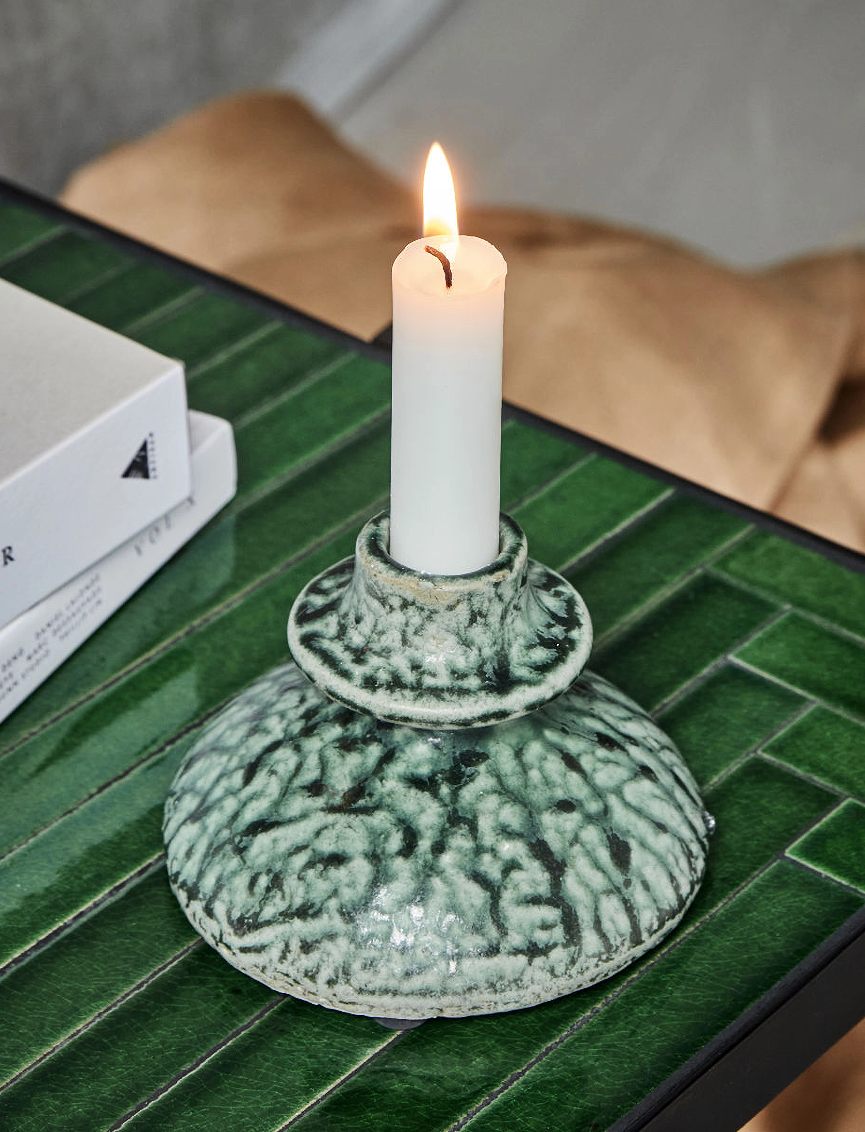 house doctor - Candle stand, HDKulu, Green - green - 2