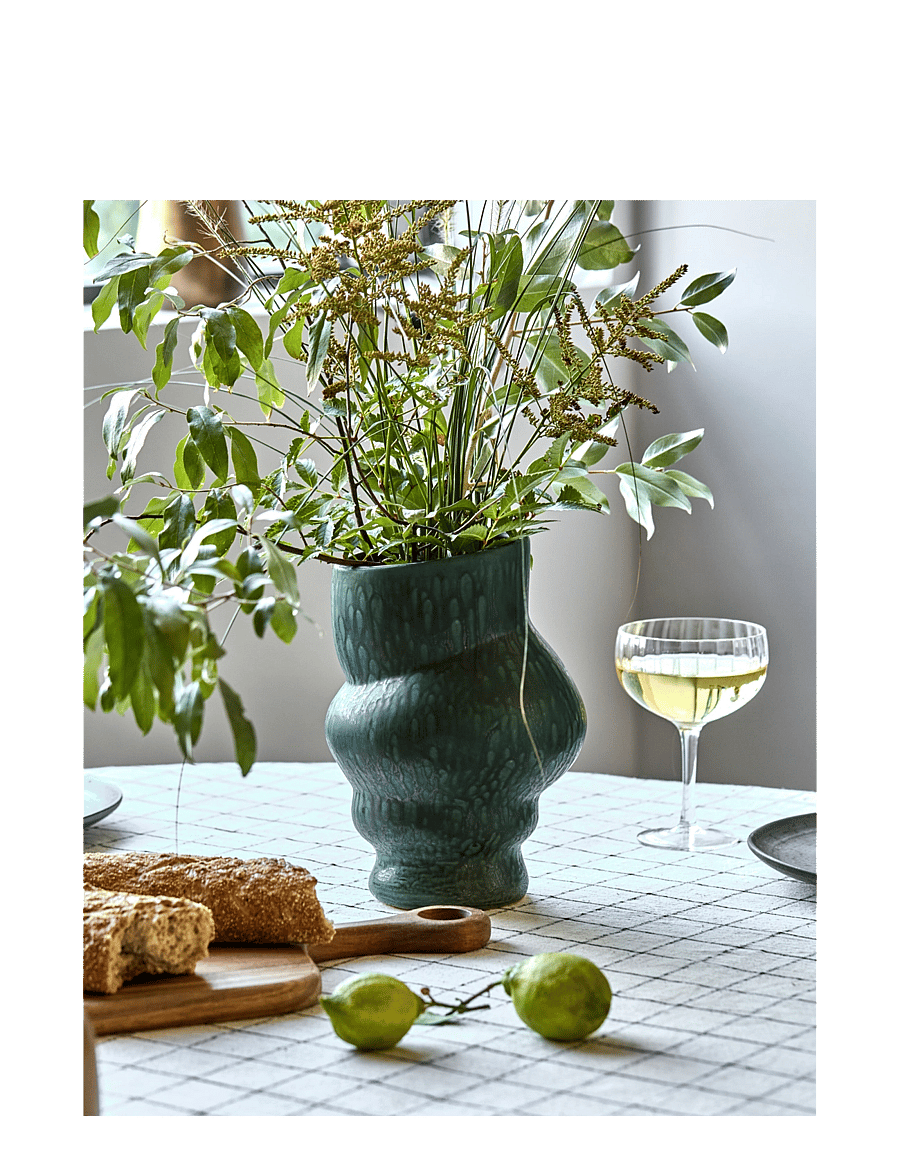 house doctor - Vase, HDDisc, Green - vasen - green - 2