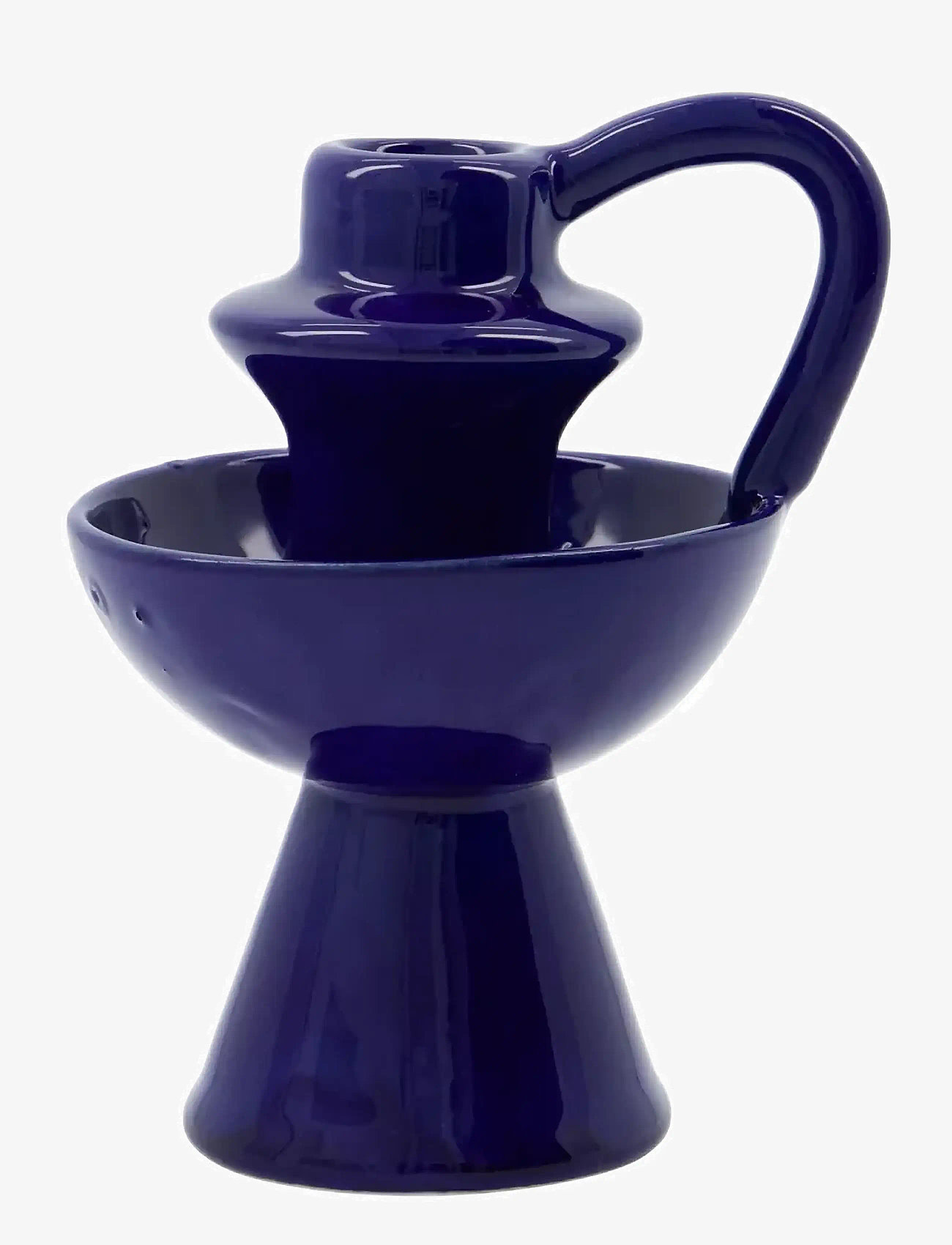 house doctor - Candle holder, HDDiva, Blue - teelichthalter - blue - 0
