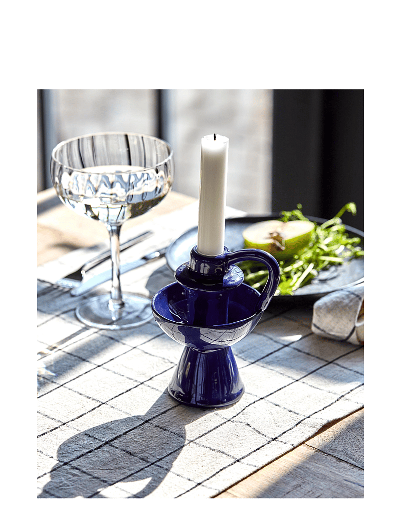 house doctor - Candle holder, HDDiva, Blue - teelichthalter - blue - 2