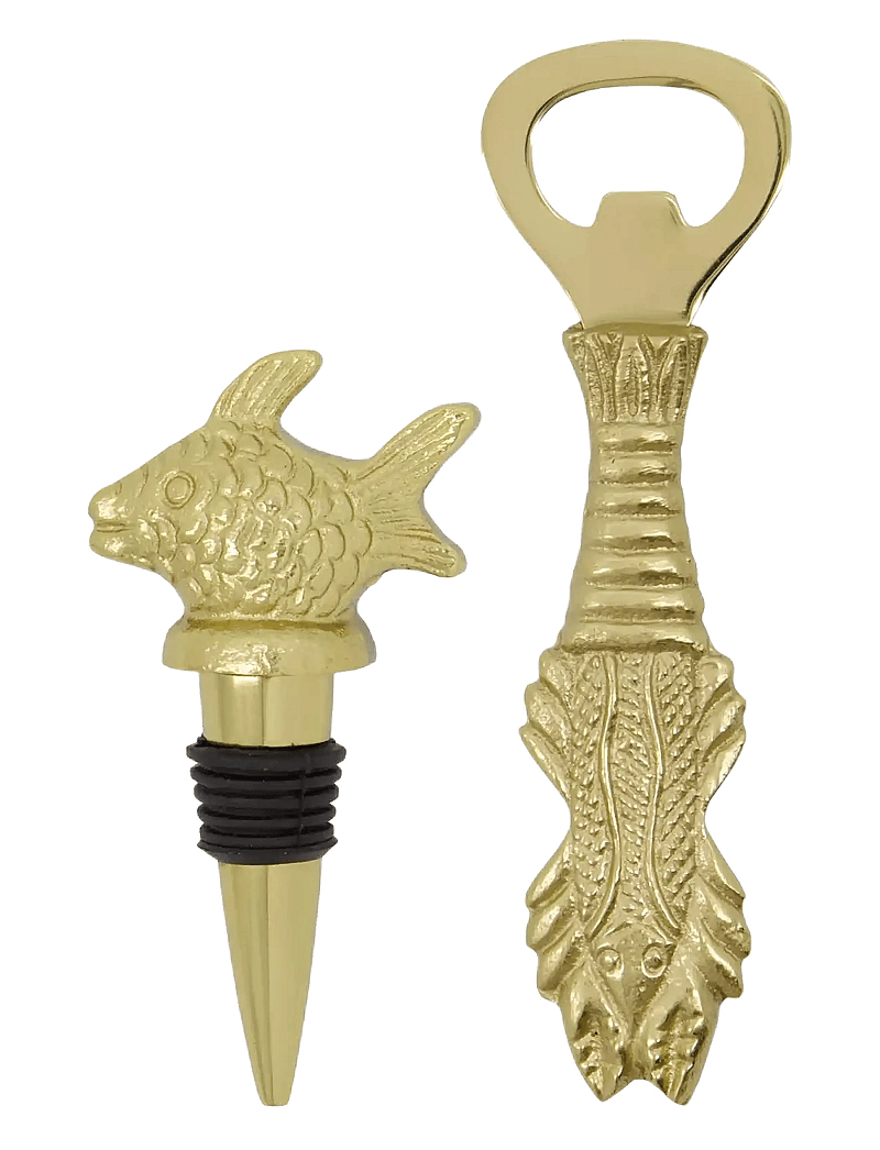 house doctor - Bar accessories, HDFish, Antique go - osta hinna alusel - antique gold - 0