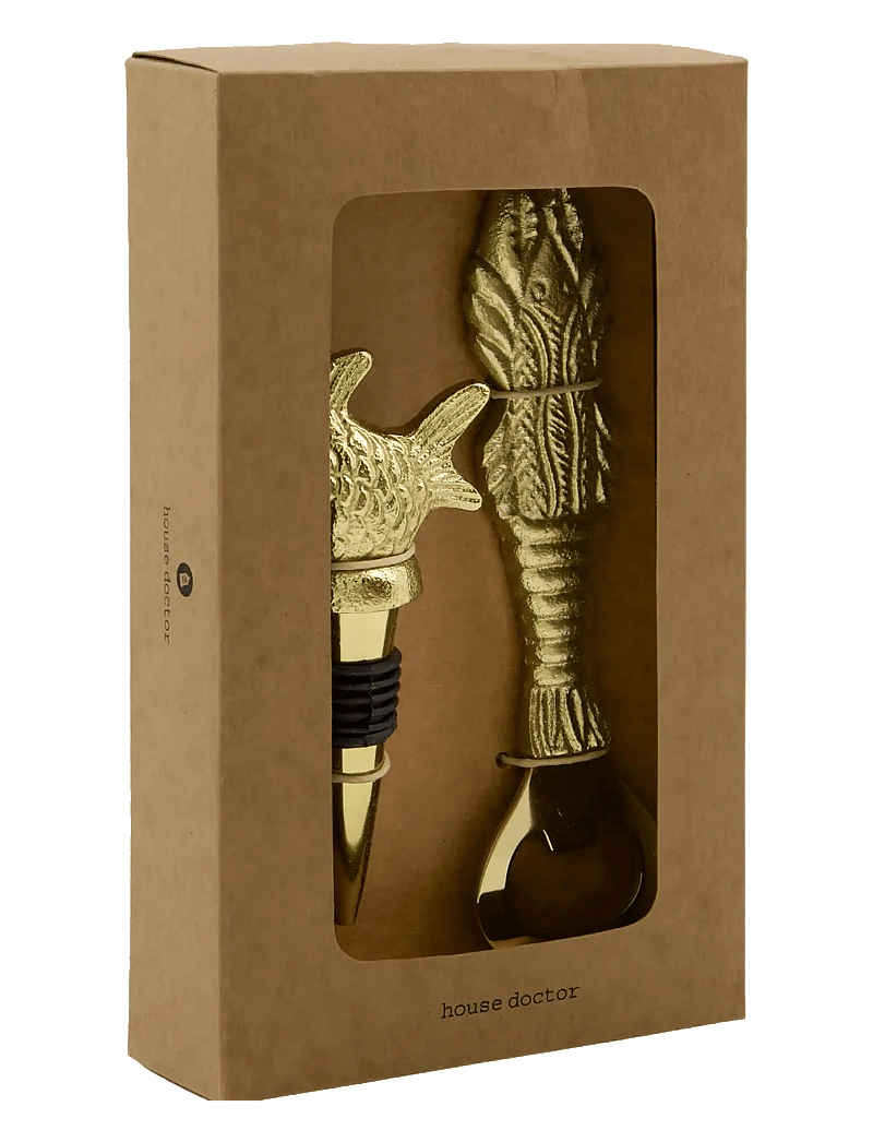 house doctor - Bar accessories, HDFish, Antique go - osta hinna alusel - antique gold - 2