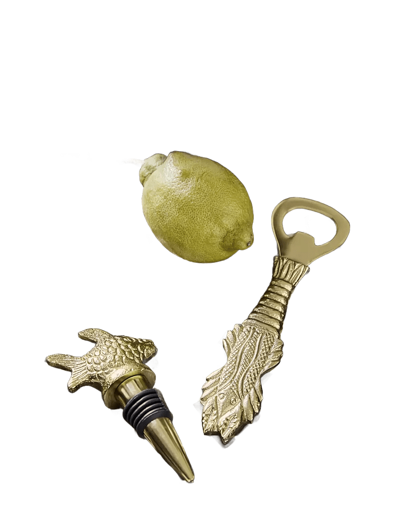 house doctor - Bar accessories, HDFish, Antique go - osta hinna alusel - antique gold - 3