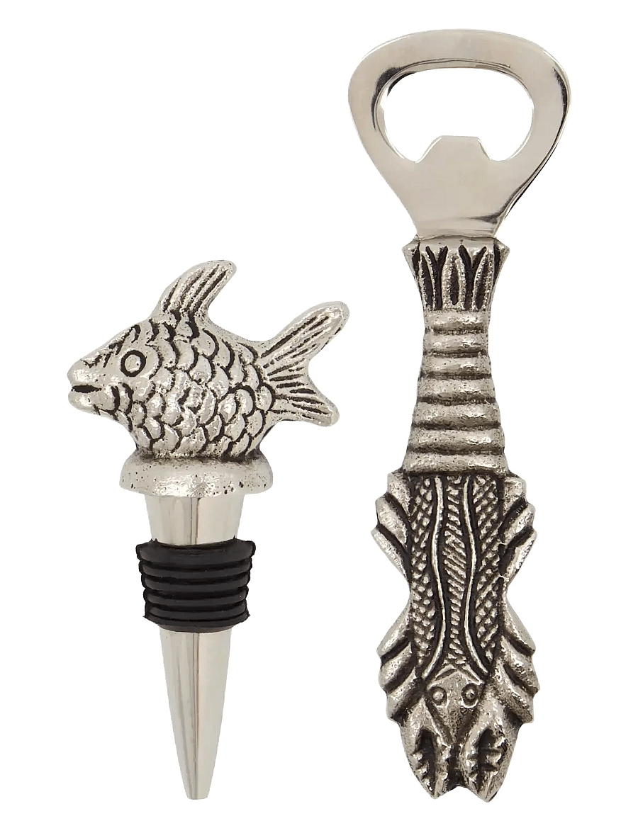 house doctor - Bar accessories, HDFish, Antique si - die niedrigsten preise - antique silver - 0