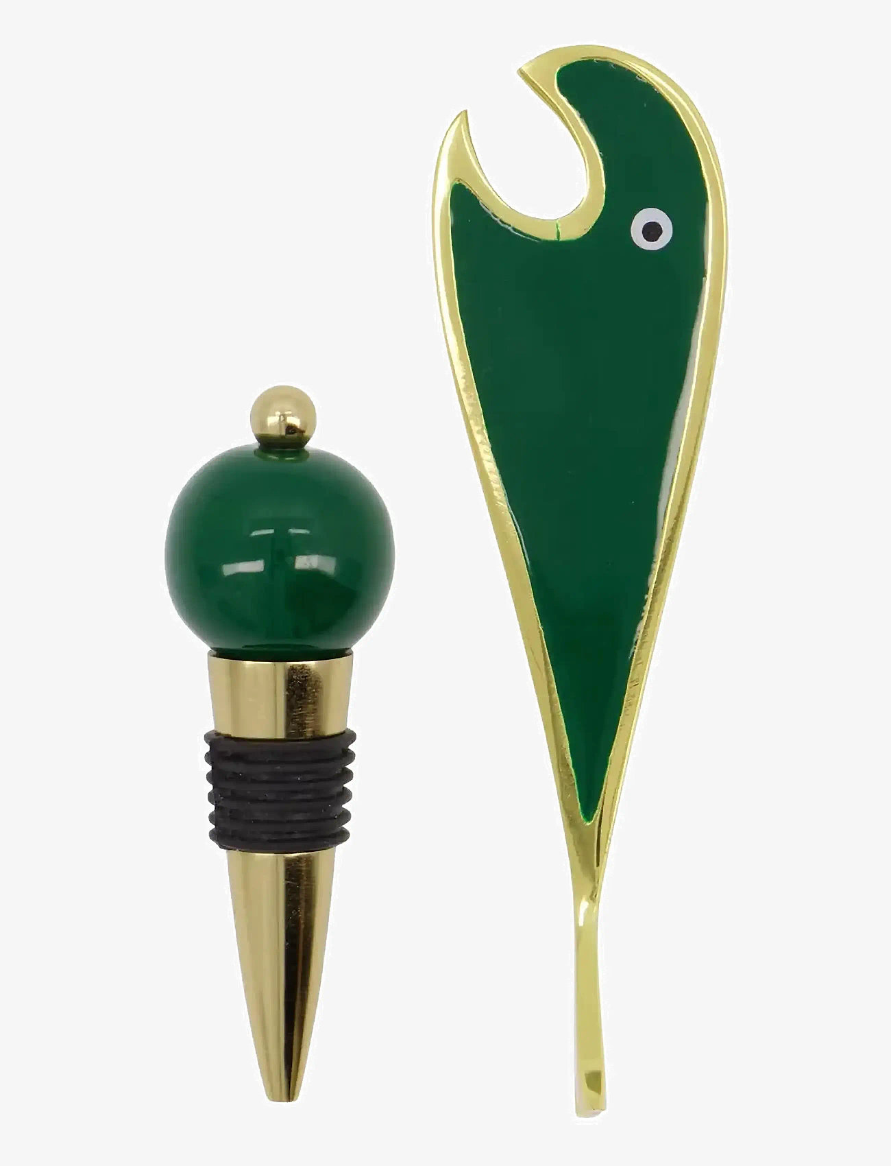 house doctor - Bar accessories, HDOpen, Golden;Green - bottle openers & wine stoppers - golden, green - 0