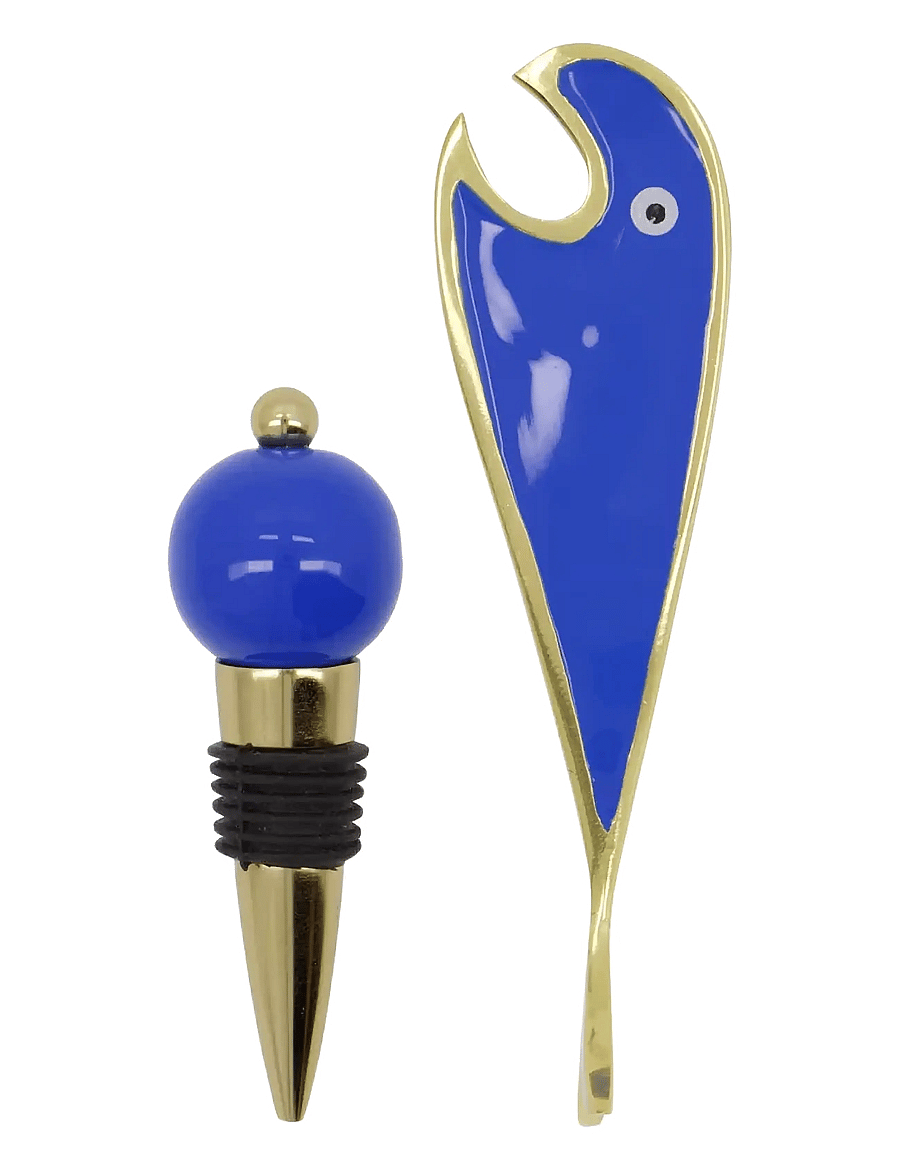 house doctor - Cocktail Set, HDOpen, Golden, Blue - pudeliavajad ja -korgid - golden, blue - 0