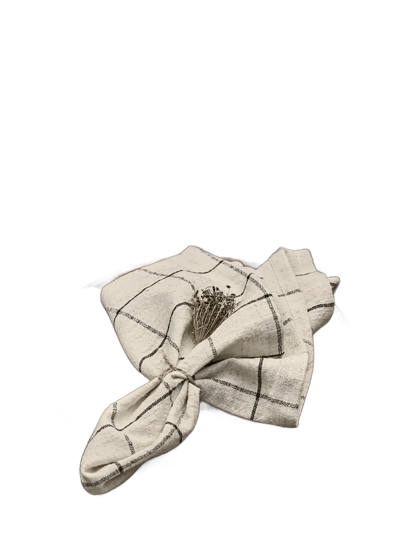 house doctor - Napkins, HDJoin, Black;Off-white - stoffservietten - black, off-white - 4