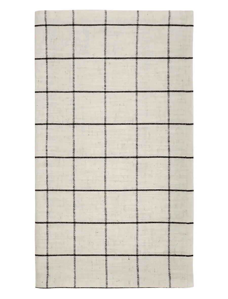 house doctor - Table runner, HDJoin, Black, Off-wh - laudlinad - black, off-white - 0