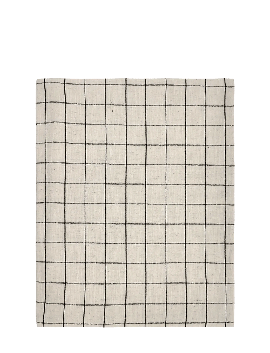 house doctor - Tablecloth, HDJoin, Black, Off-whit - tischdecken & tischläufer - black, off-white - 1