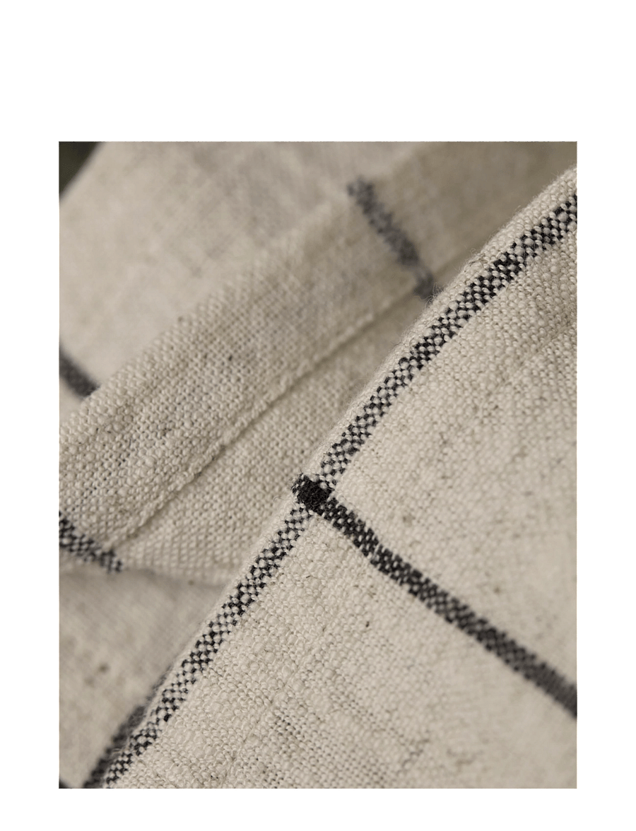 house doctor - Tablecloth, HDJoin, Black, Off-whit - tischdecken & tischläufer - black, off-white - 4