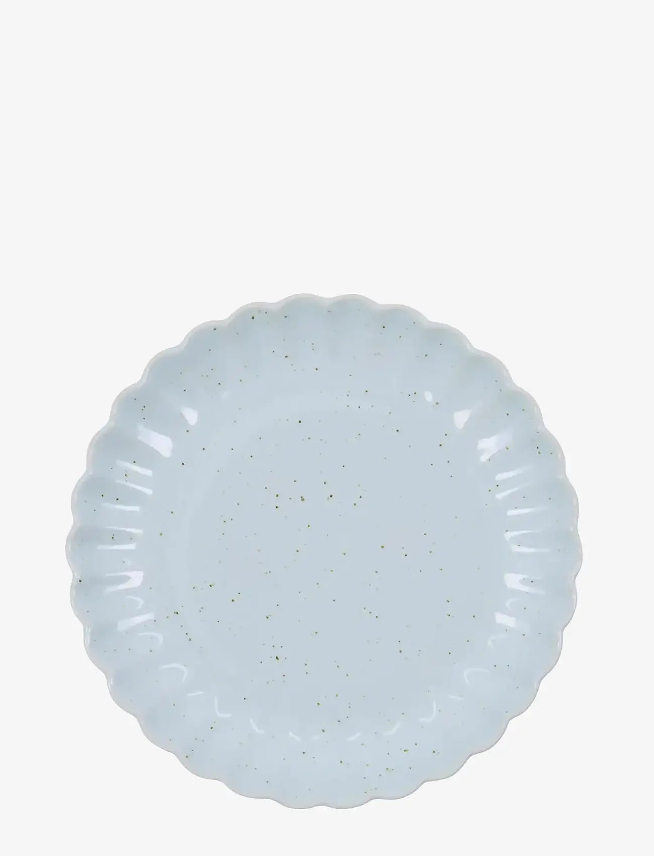 house doctor - Lunch/cake plate 12 set, HDScallop, Light blue - frühstücksteller - light blue - 0