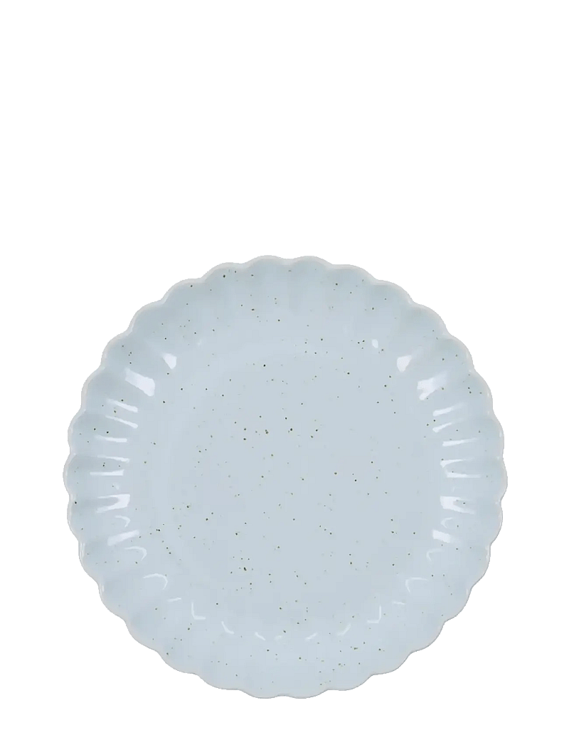 house doctor - Lunch/cake plate 12 set, HDScallop, Light blue - frühstücksteller - light blue - 0