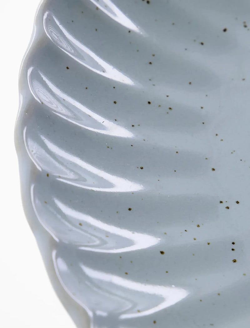 house doctor - Lunch/cake plate 12 set, HDScallop, Light blue - frühstücksteller - light blue - 2