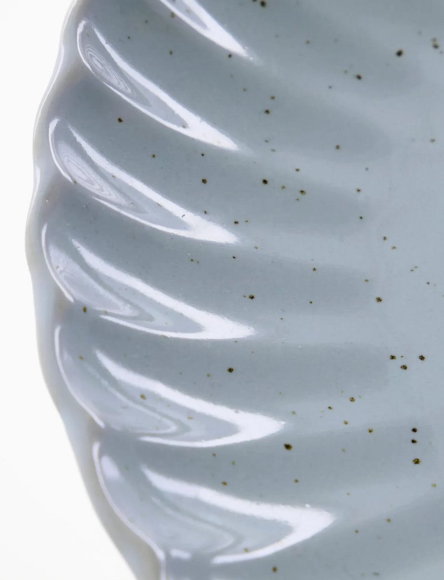 house doctor - Lunch/cake plate, HDScallop, Light - frühstücksteller - light blue - 2