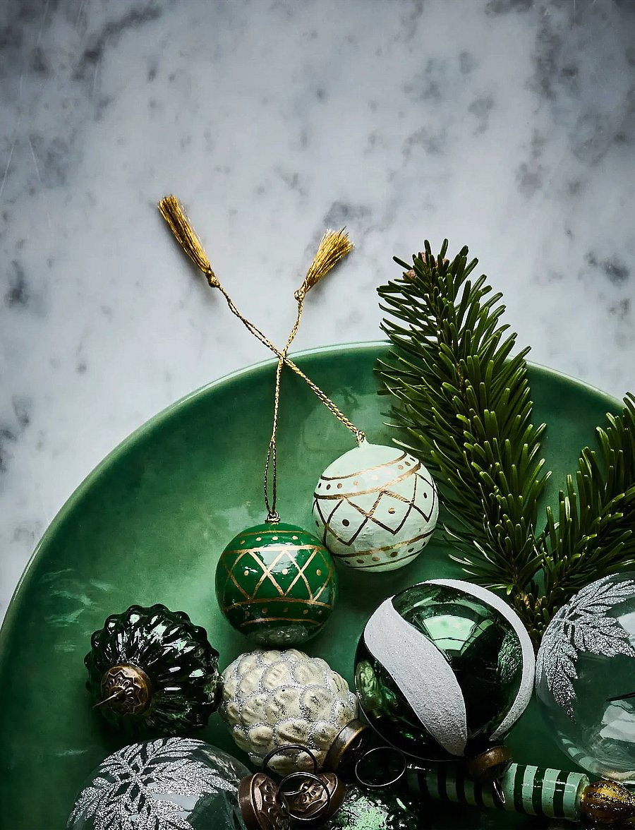 house doctor - Ornaments, HDMach, Dark green;Mint green - mÖrkgrÖn, mintgrÖn - 0