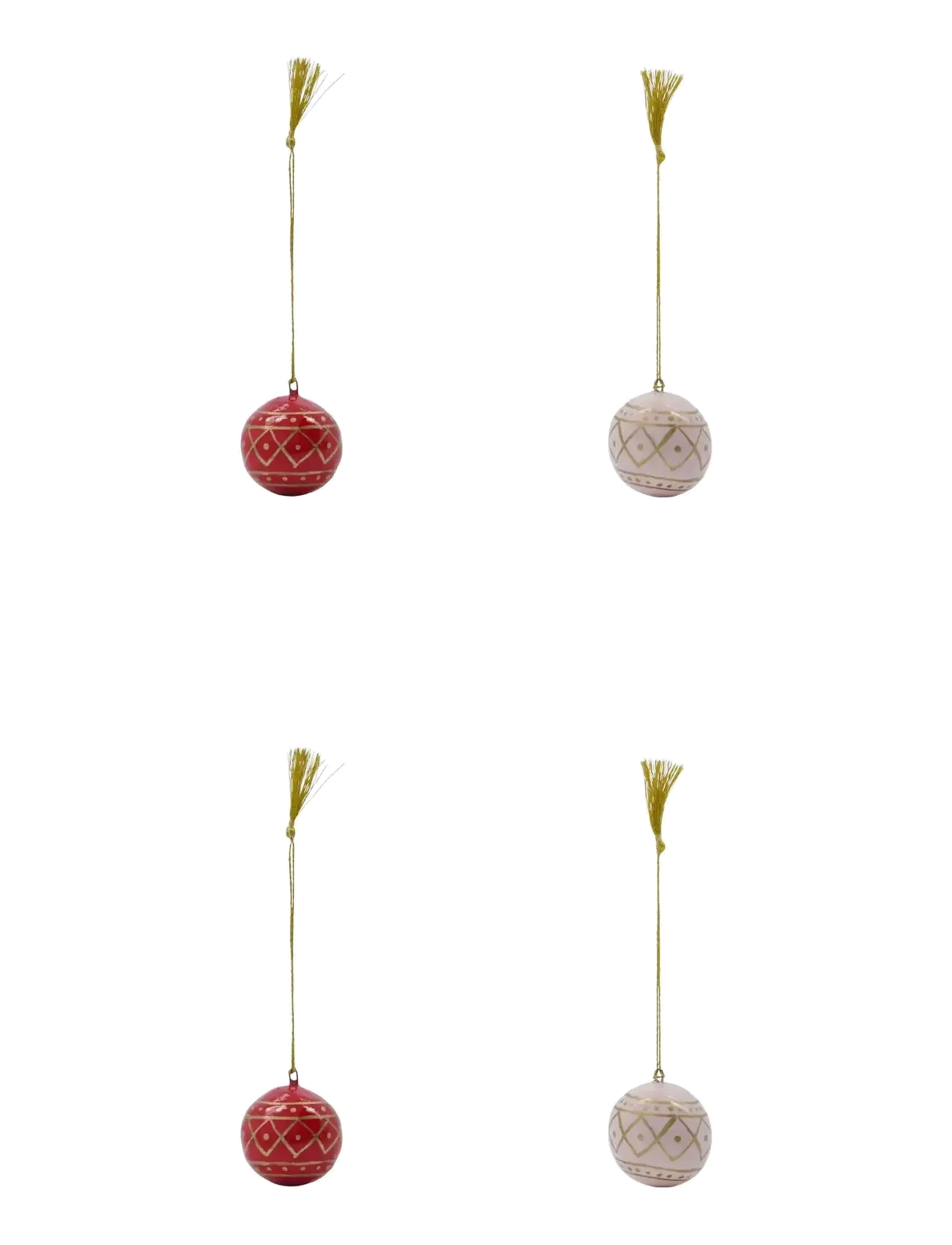 house doctor Pyntegjenstander, HDMach, Rød;Rose - Julepynt - RÖD, ROSA / red