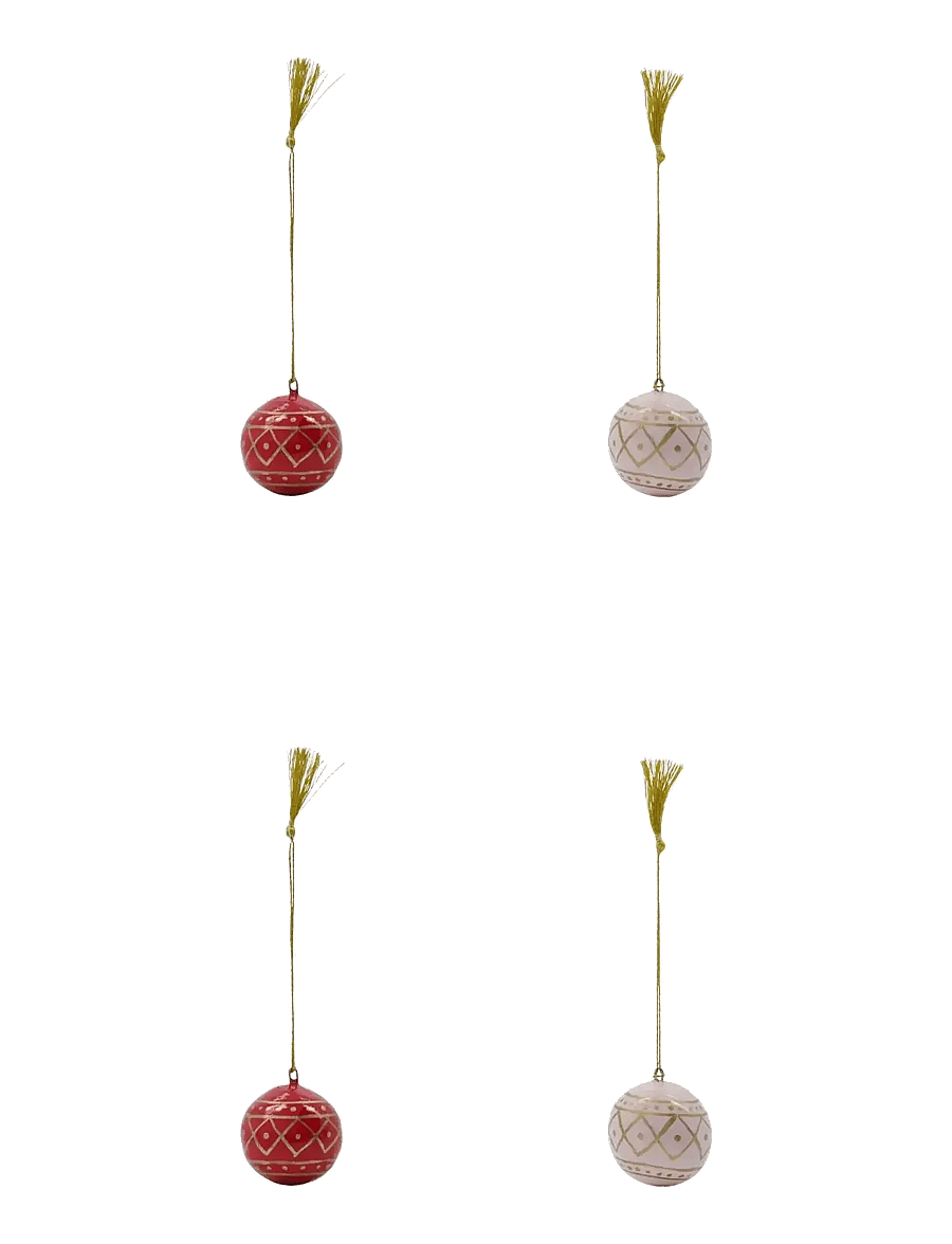house doctor - Ornaments, HDMach, Red;Rose - rÖd, rosa - 1