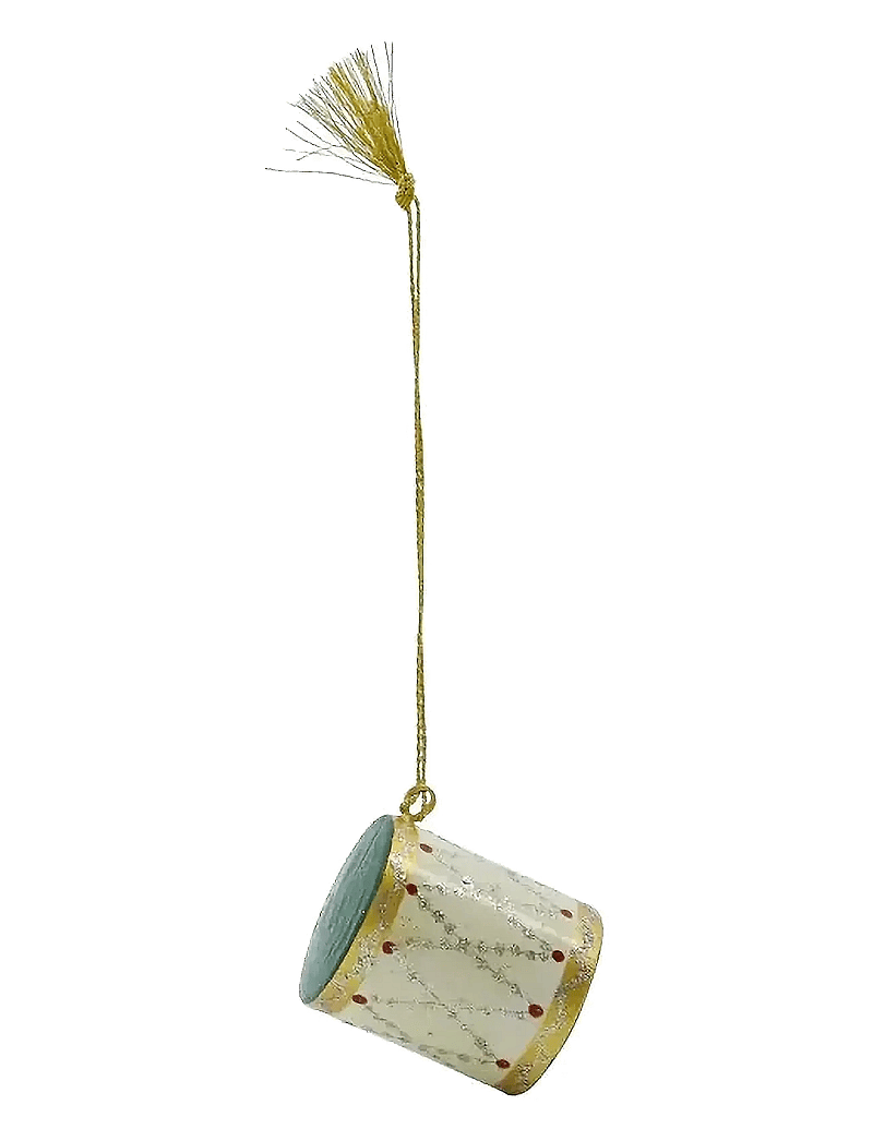 house doctor - Ornaments, HDDrum, Dark blue;Green;Beige - weihnachtskugeln - mÖrkblÅ, grÖn, beige - 1