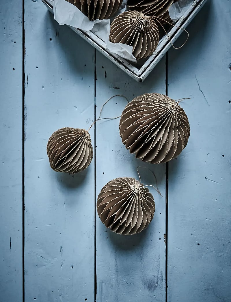 house doctor - Ornaments, HDAlsta, Brown - weihnachtskugeln - brun - 2