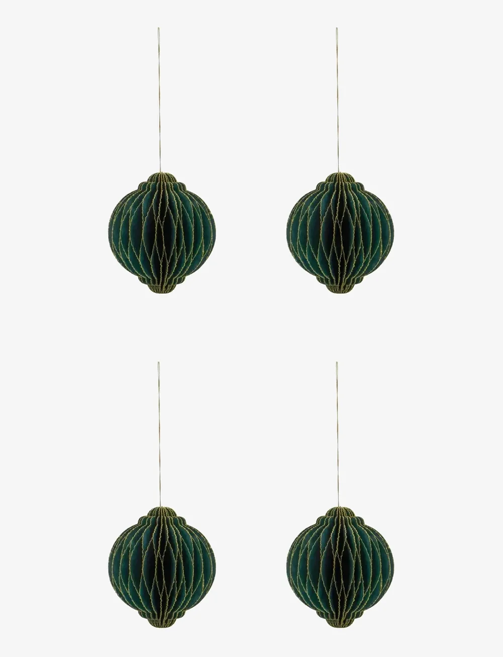 house doctor - Ornaments, HDAlsta, Green - joulupallot - grÖn - 0