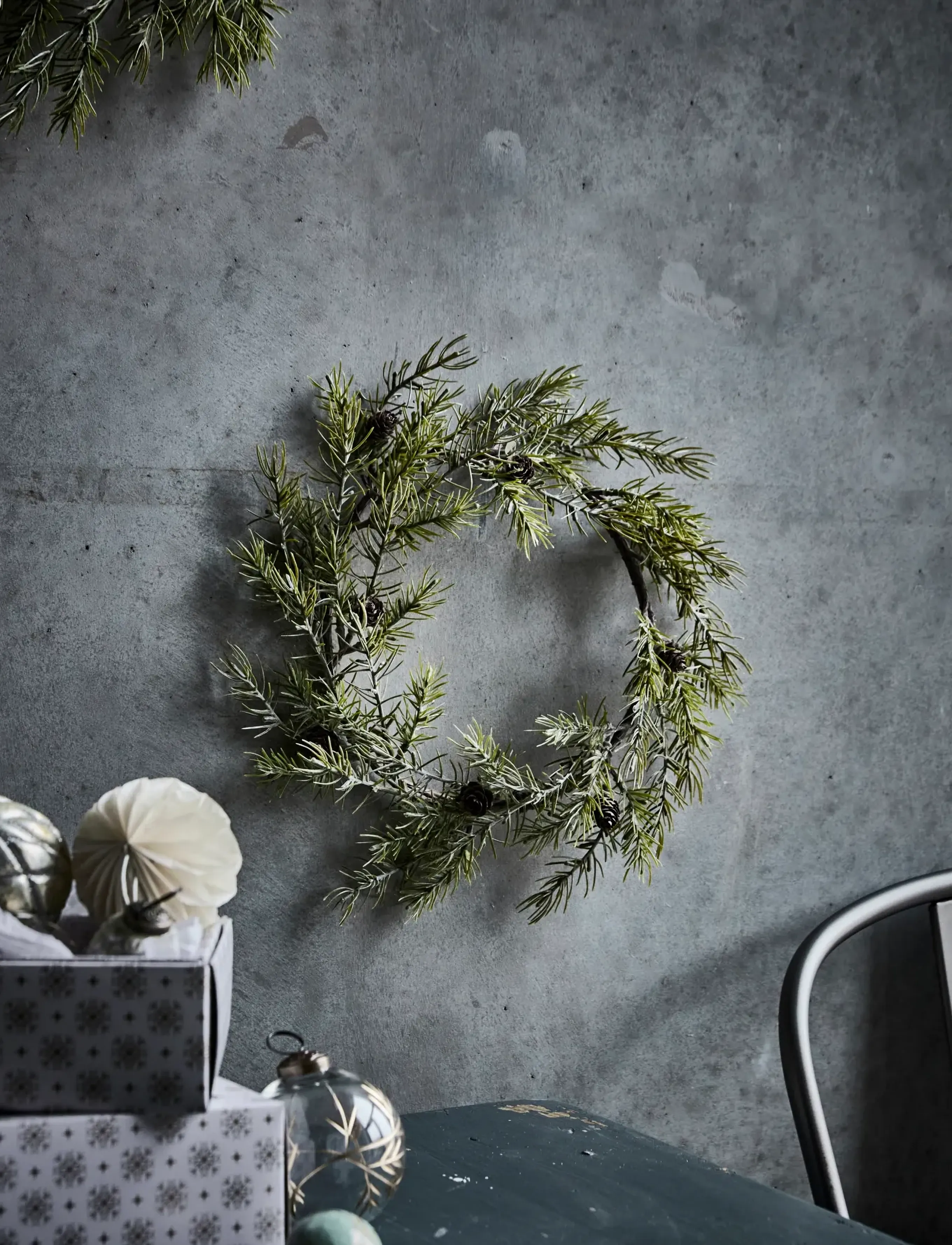 house doctor - Wreath, HDFrost, Green - green - 0