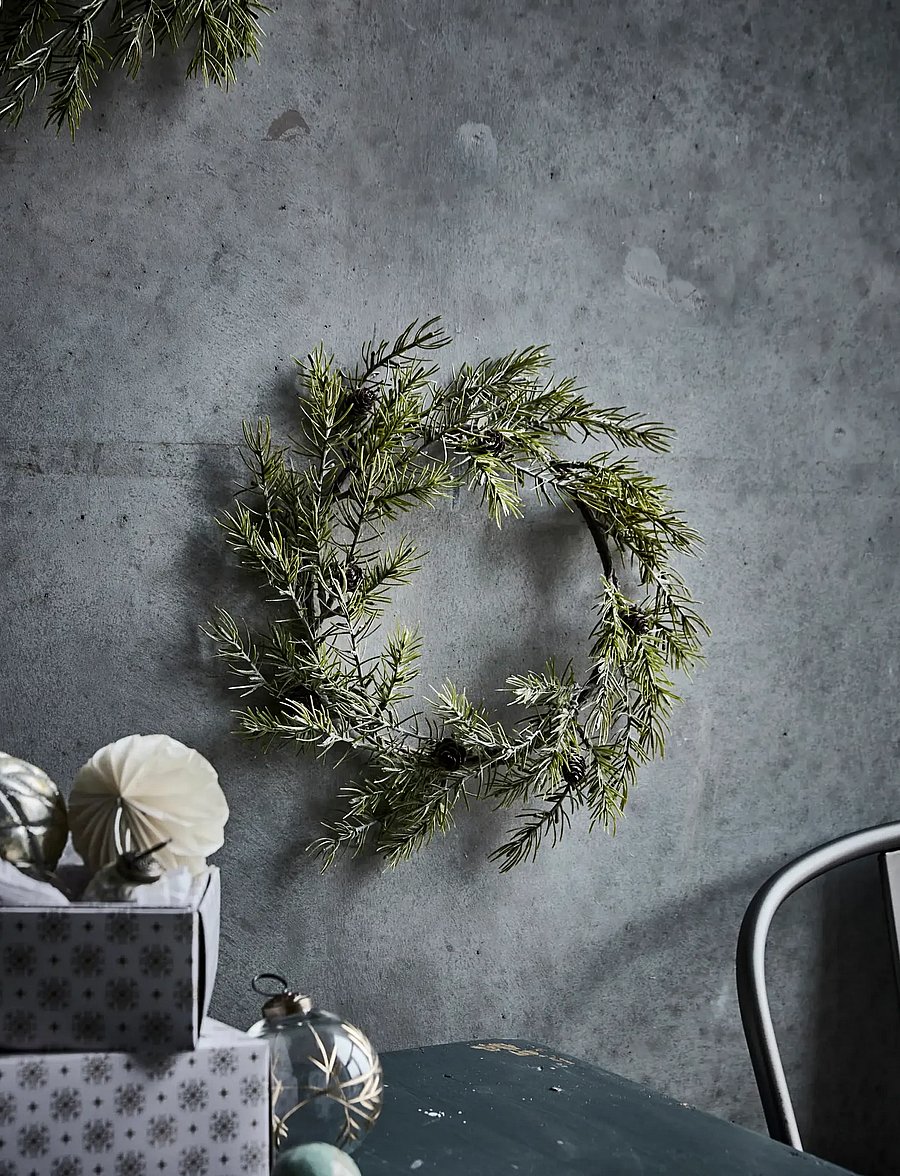 house doctor - Wreath, HDFrost, Green - green - 0