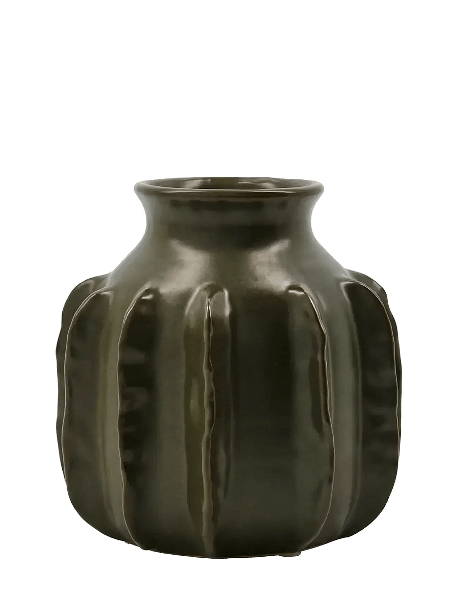 house doctor - Vase, HDCactus, Dark green - vasen - dark green - 1