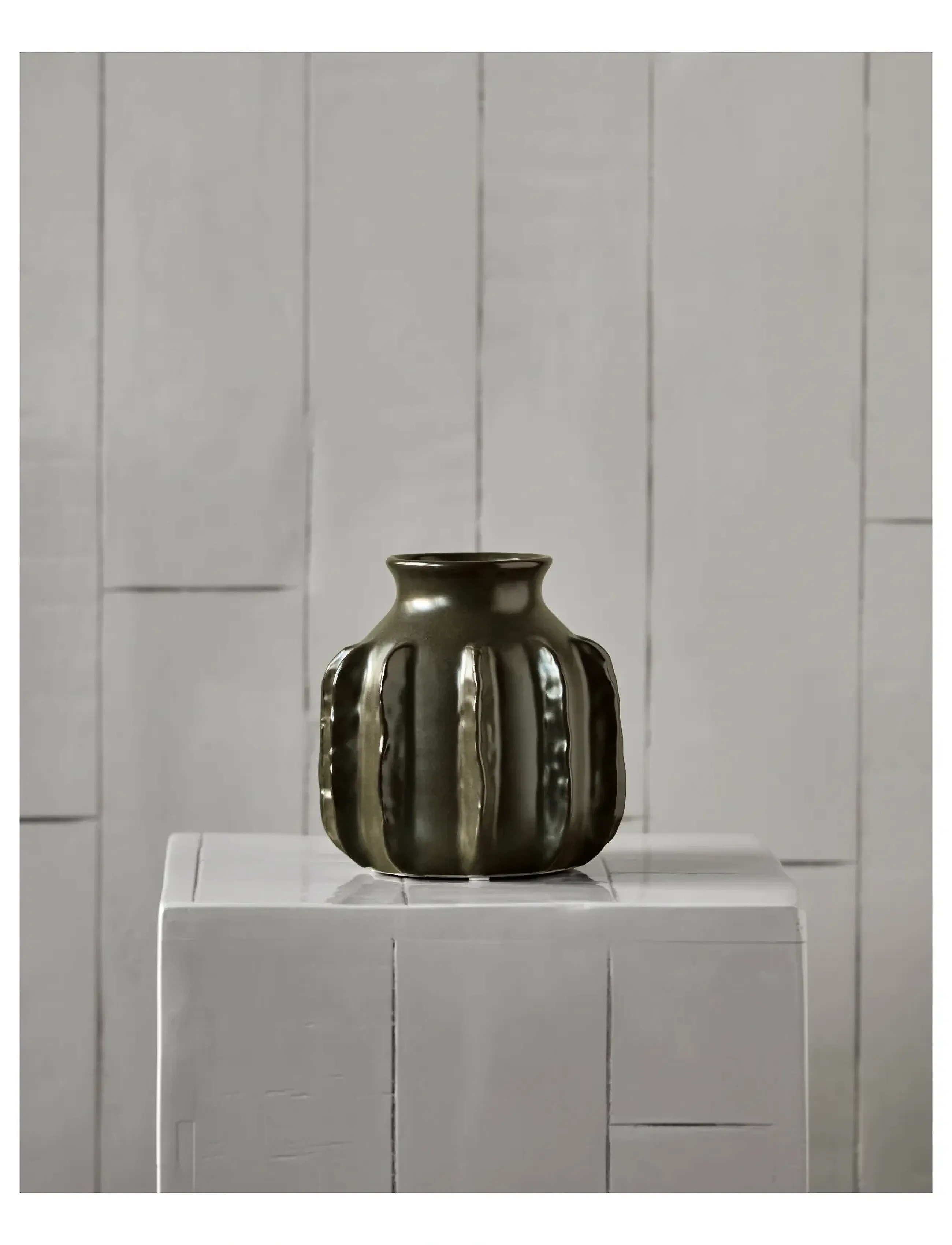 house doctor Vase, Hdcactus, Mørkegrøn, One Size, Khaki green, Vases > Other Vases, Unisex