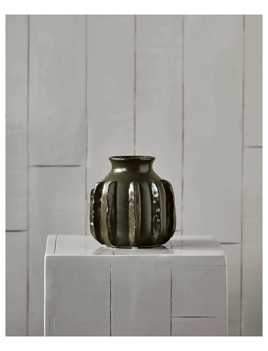 house doctor - Vase, HDCactus, Dark green - vasen - dark green - 0