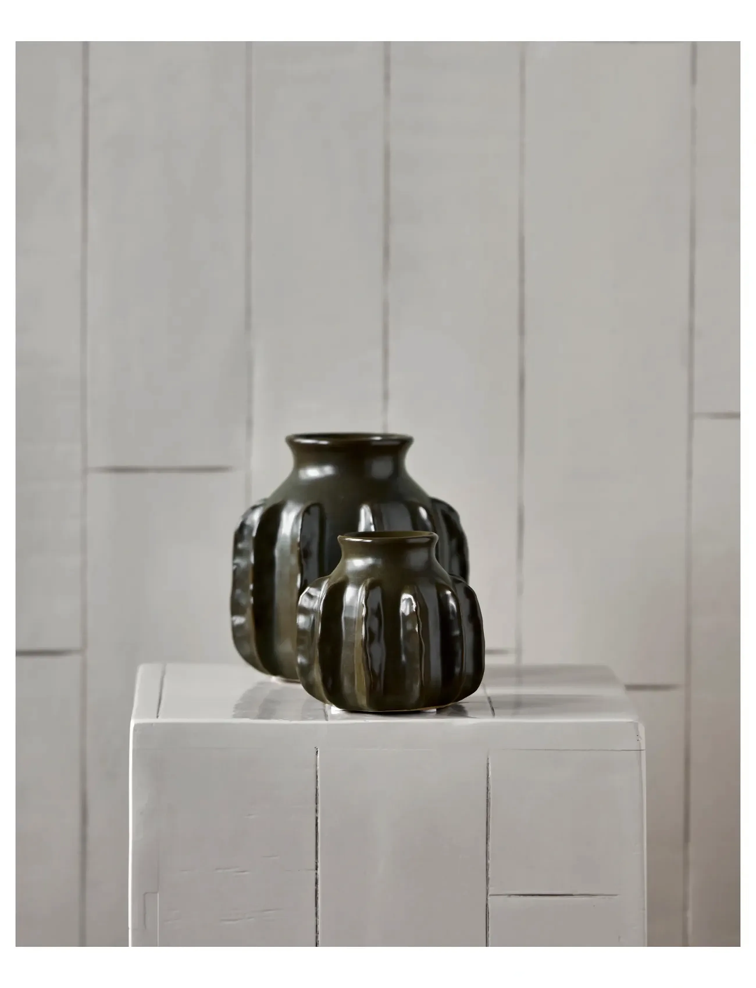 house doctor Vase, Hdcactus, Mørkegrøn, One Size, Khaki green, Vases > Other Vases, Unisex