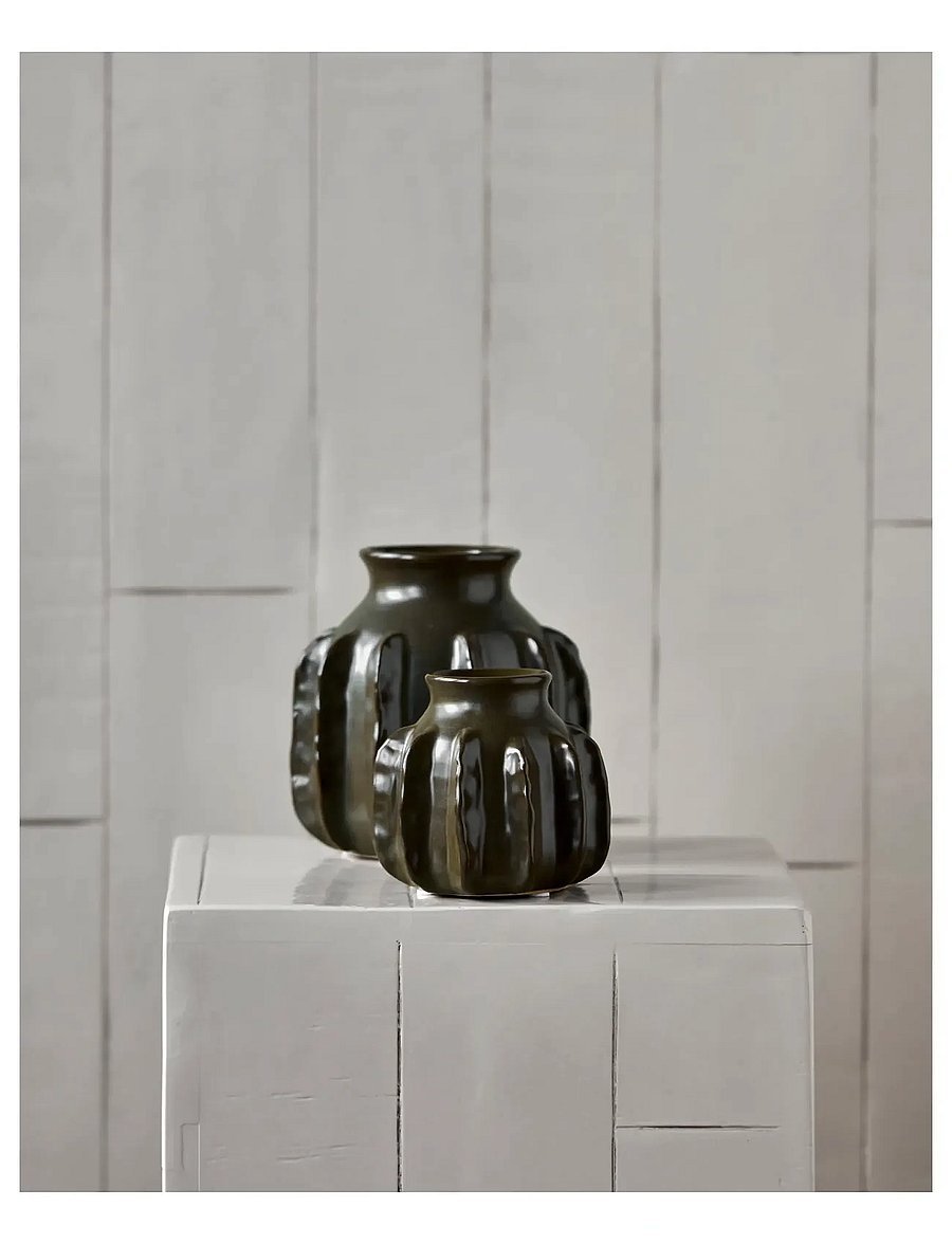 house doctor - Vase, HDCactus, Dark green - vasen - dark green - 0