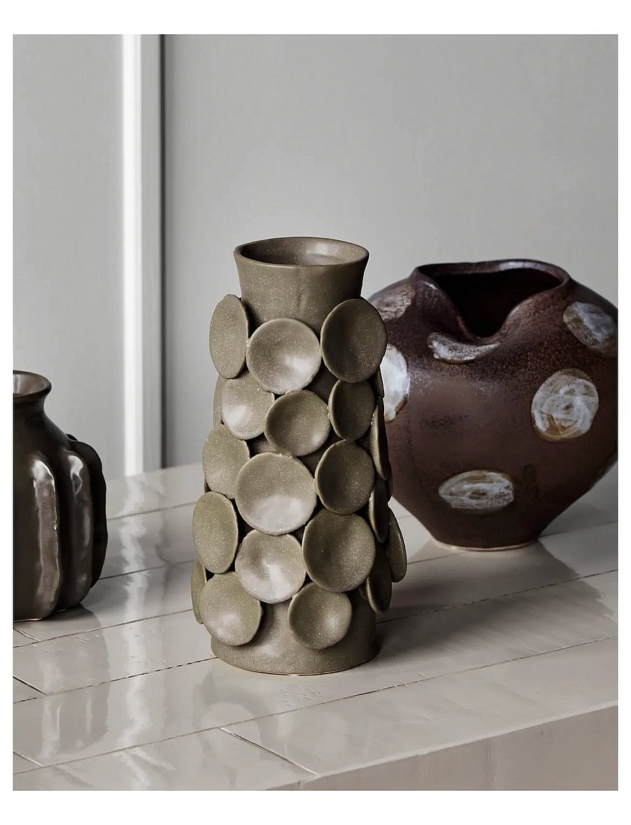 house doctor - Vase, HDDot, Khaki - sünnipäevakingitused - khaki - 1