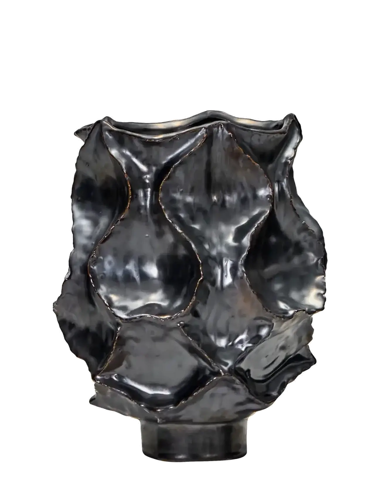 house doctor Vase, HDWaves, Antique metallic - Angebote - ANTIQUE METALLIC / black