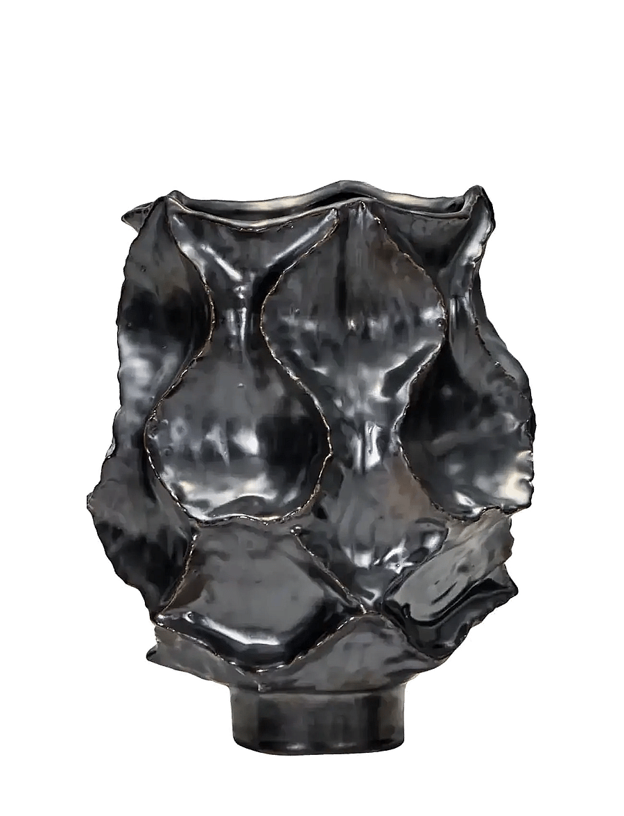 house doctor - Vase, HDWaves, Antique metallic - vasen - antique metallic - 1